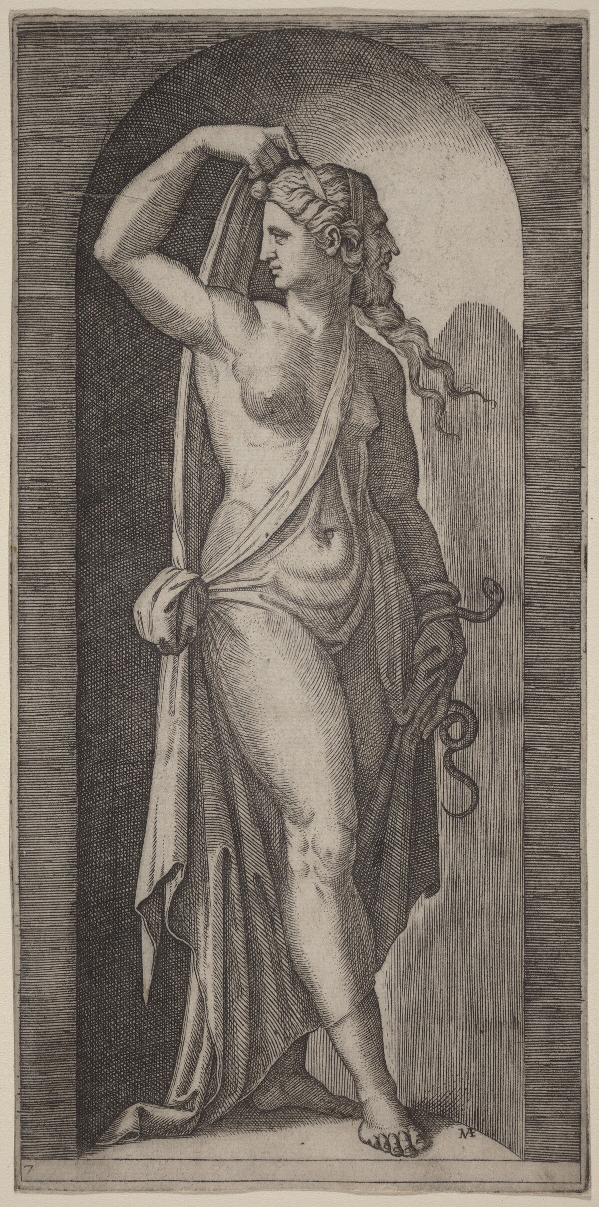 Prudence by Marcantonio Raimondi after Raphael