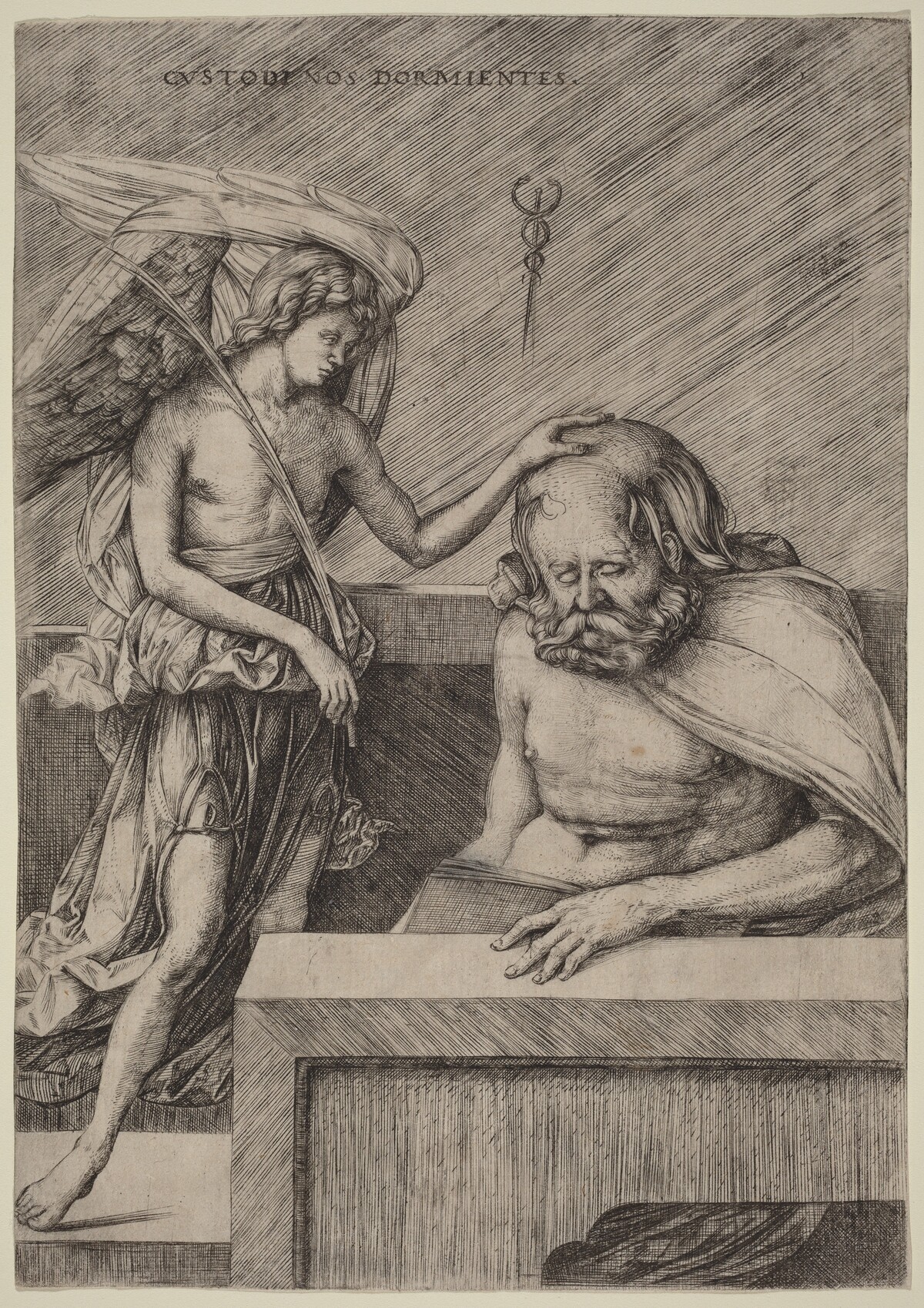 Custodi Nos Dormientes (The Guardian Angel) by Jacopo de' Barbari