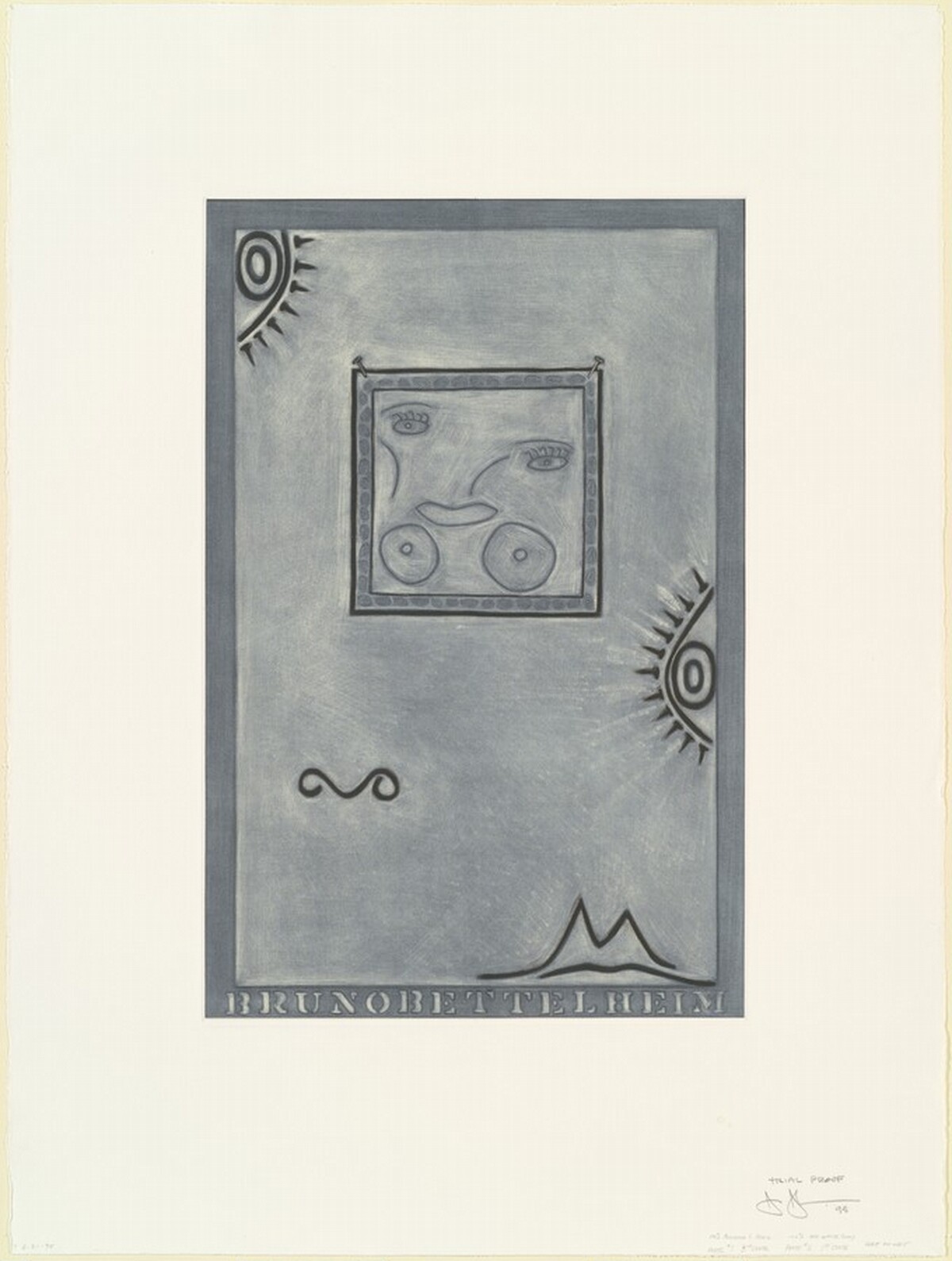 Untitled (White Mezzotint) [trial proof] by Jasper Johns