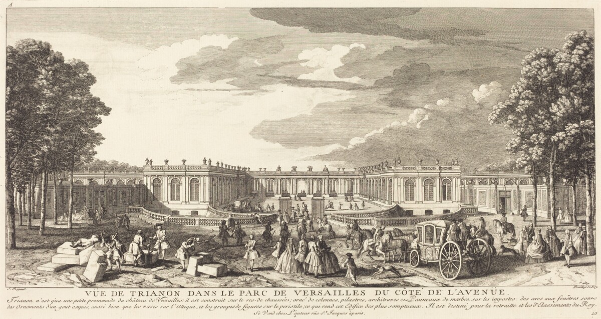 Vue de Trianon dans le Parc de Versailles du Cote de l'Avenue by Jean-Baptiste Rigaud