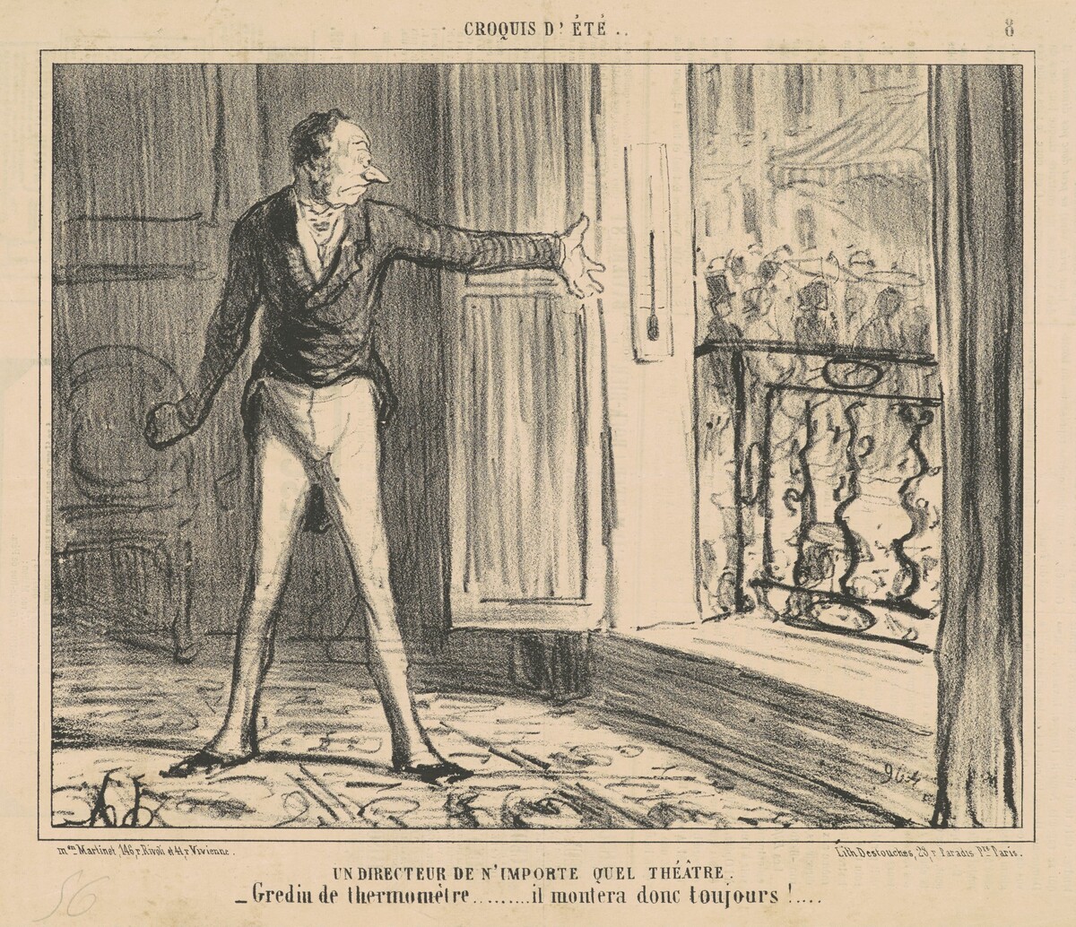 Un directeur de n'importe quel theatre by Honoré Daumier