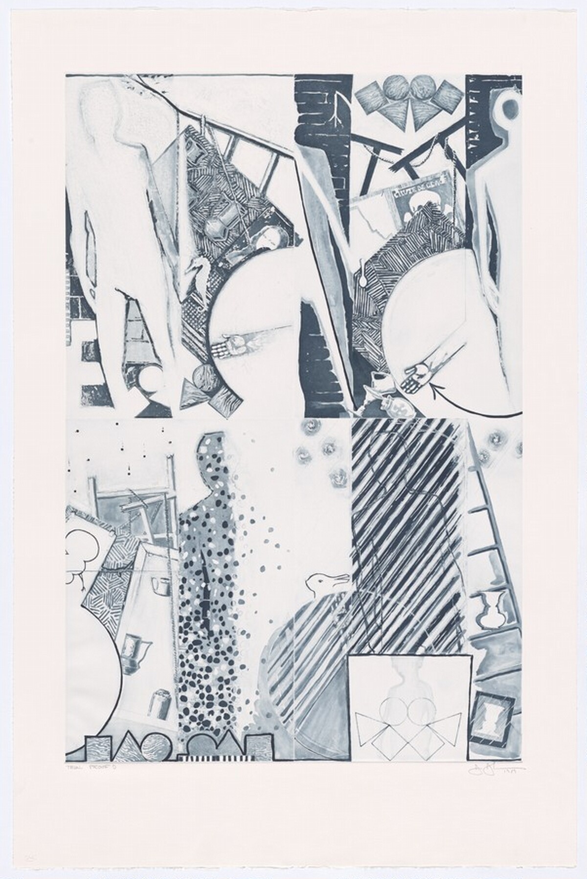 The Seasons [trial proof D] by Jasper Johns
