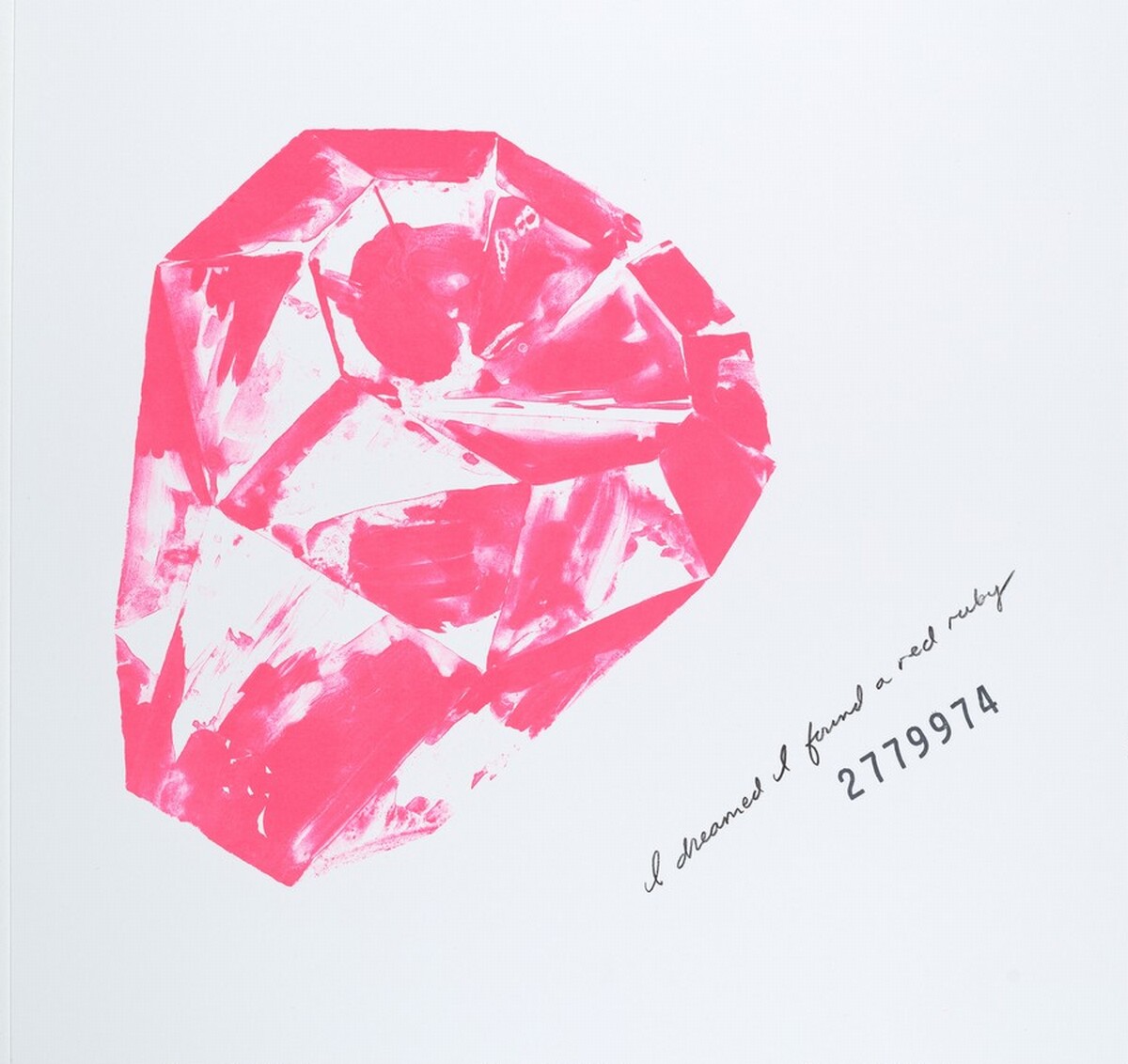 I Dreamed I Found a Red Ruby by Jonathan Borofsky