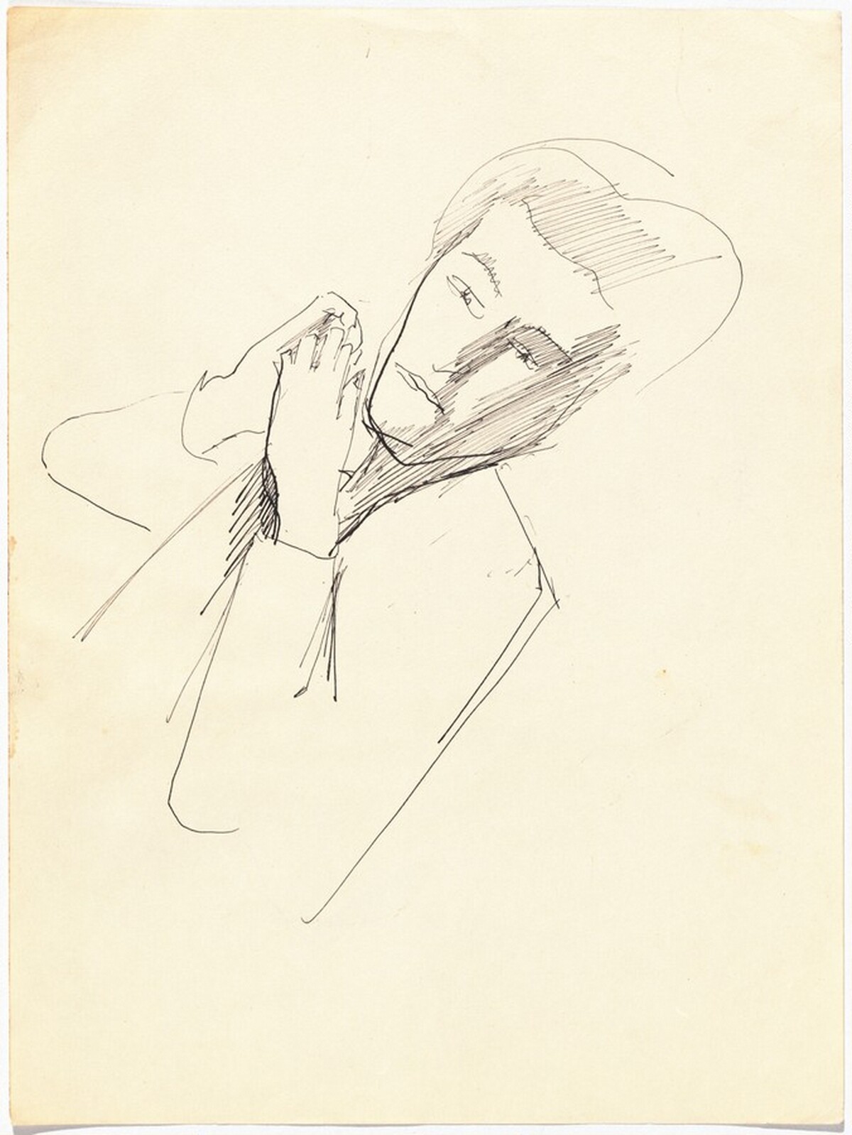 Portrait of a Figure with Arms Bent [recto] by Mark Rothko