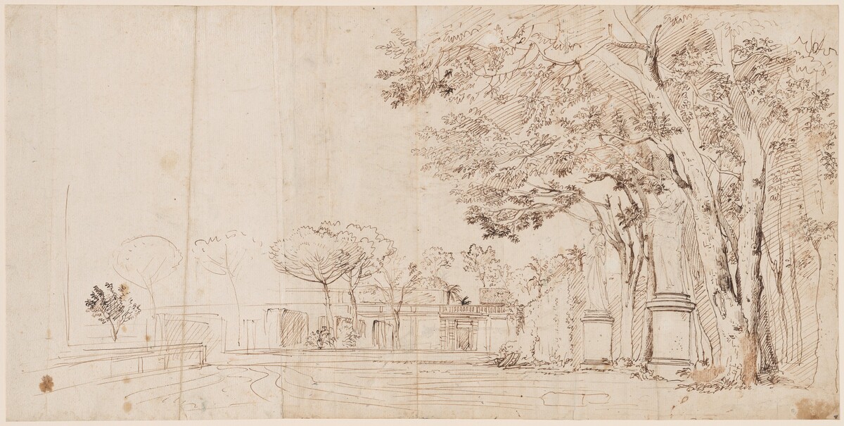 The Gardens of the Villa Medici by Gaspar van Wittel