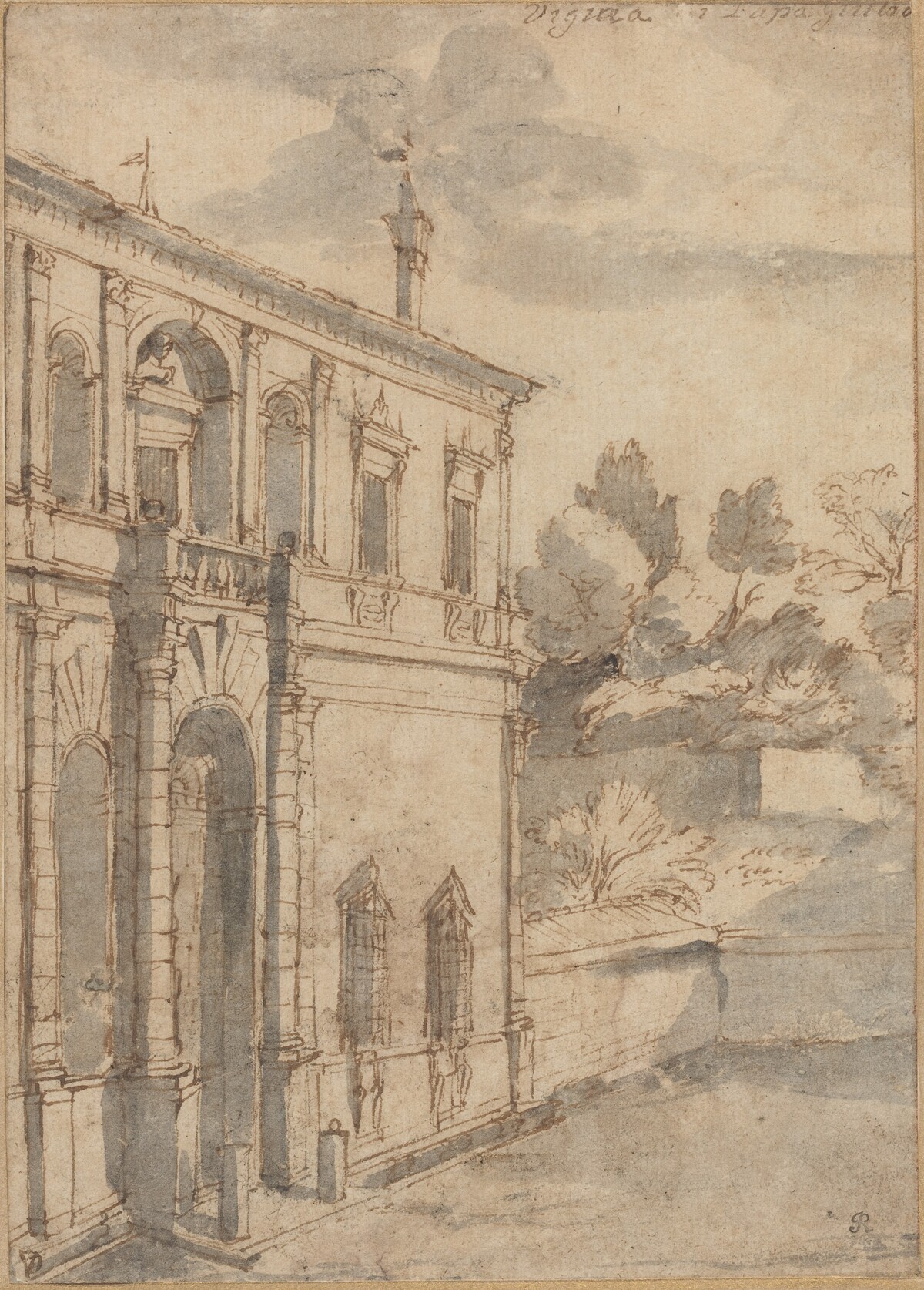 Villa di Papa Giulio by Claude Lorrain