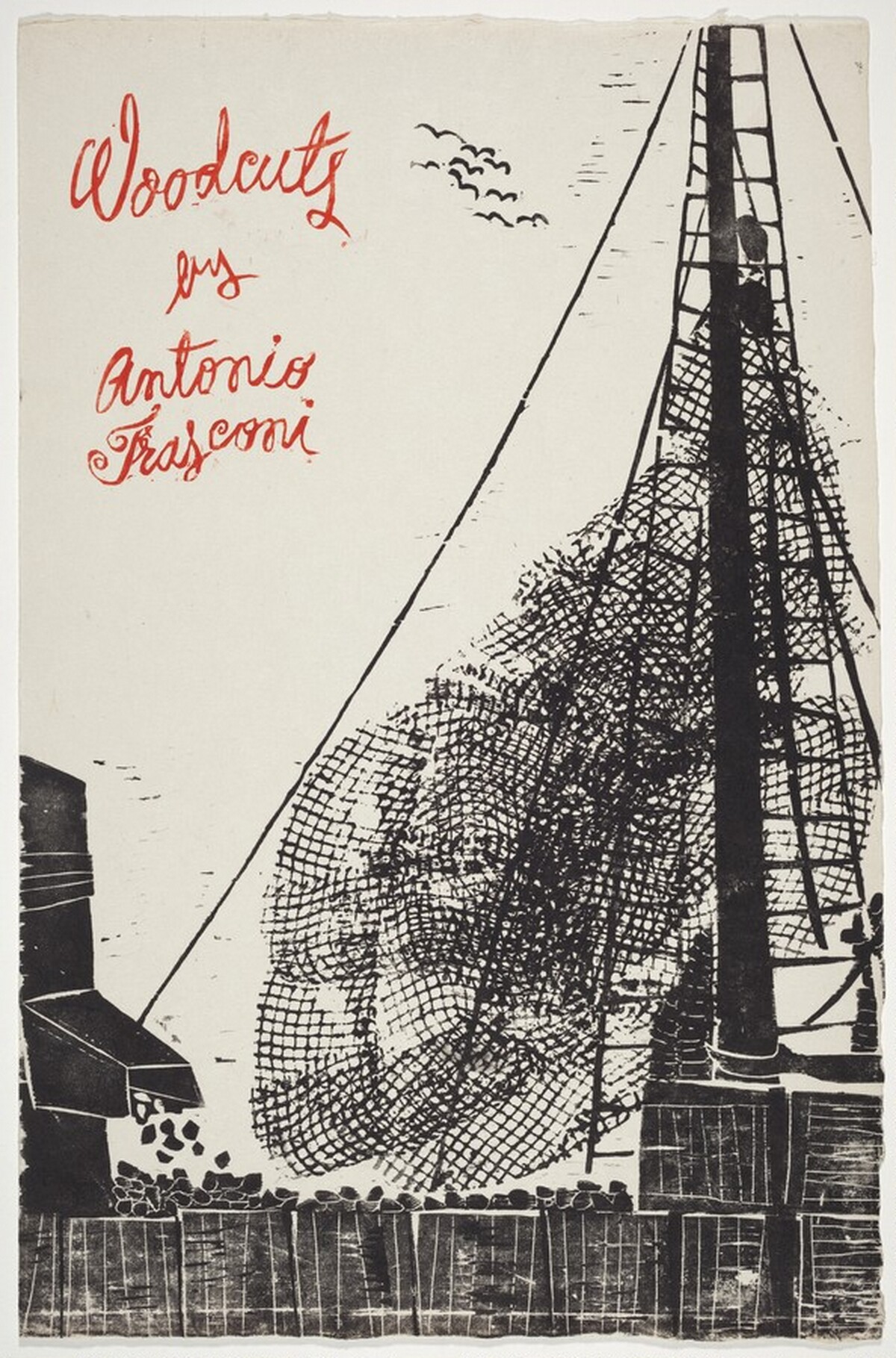 Signature Page for The Fulton Fish Market by Antonio Frasconi
