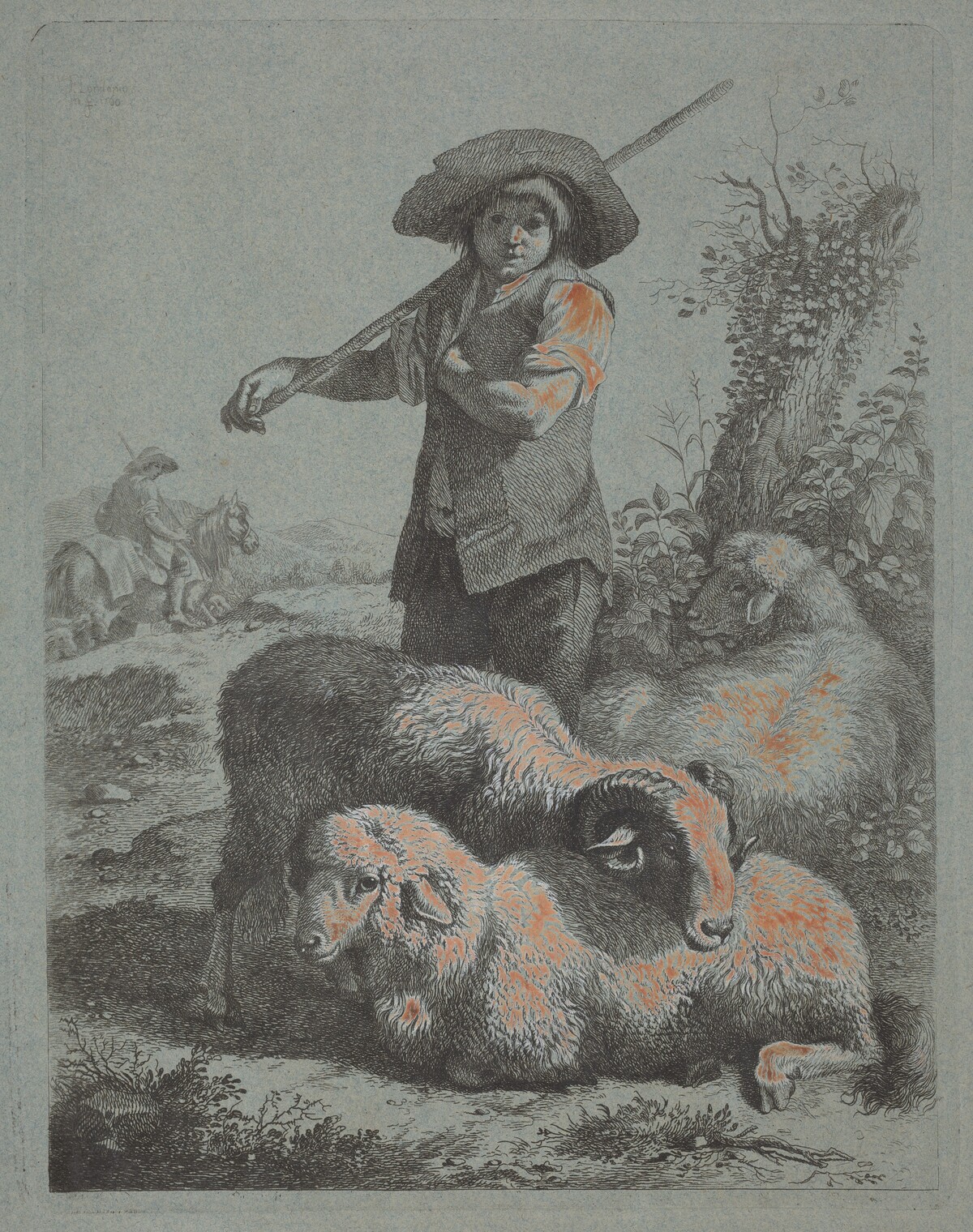 Standing Shepherd by Francesco Londonio