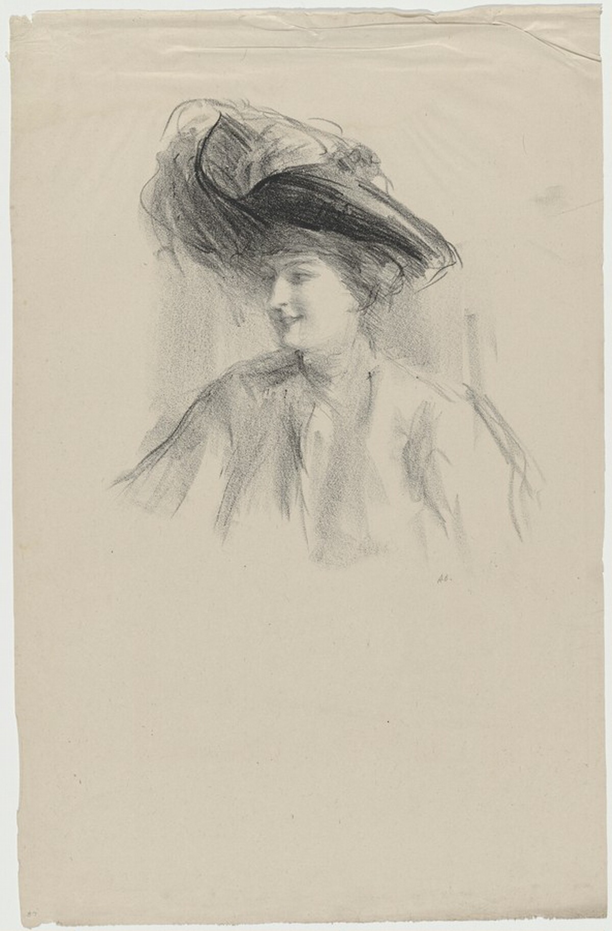 Smiling Woman by Albert Belleroche