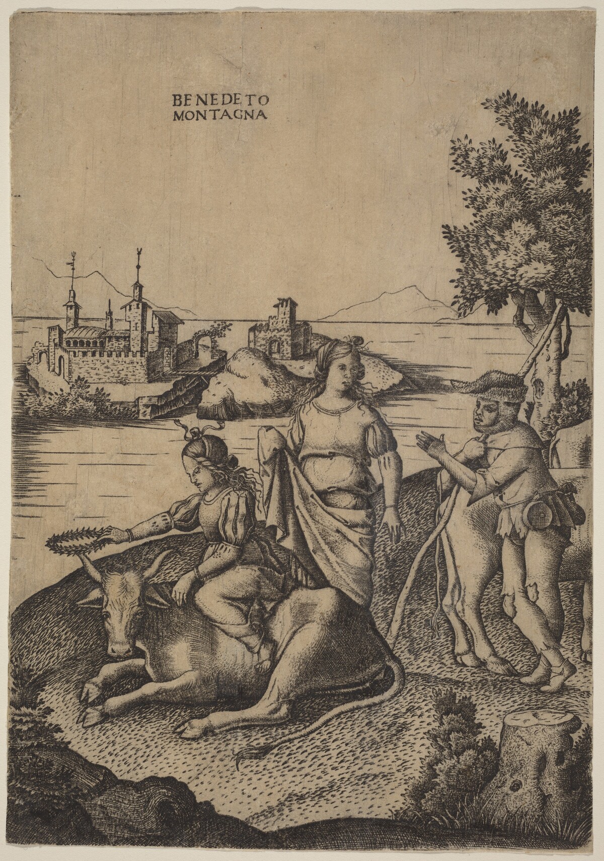 The Rape of Europa by Benedetto Montagna