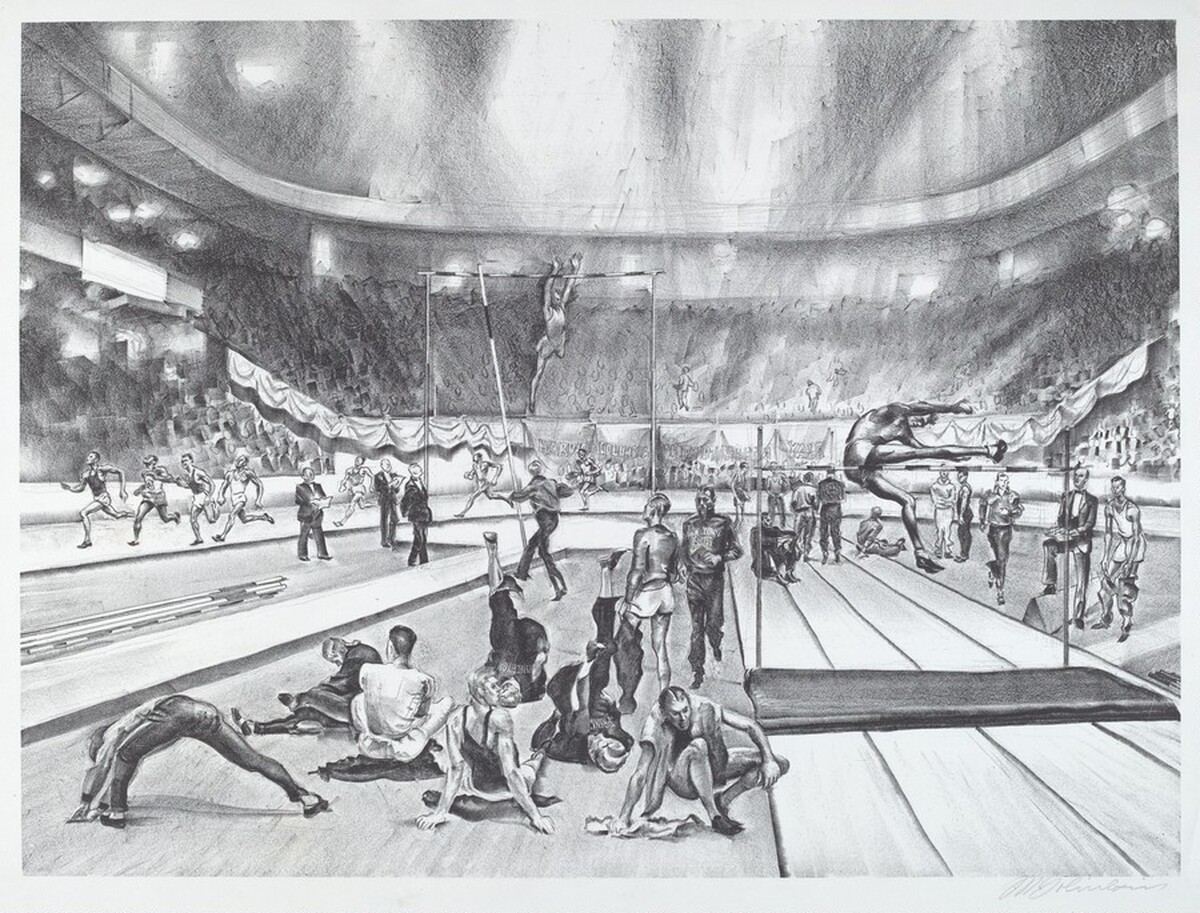 Indoor Track Meet by Joseph Webster Golinkin
