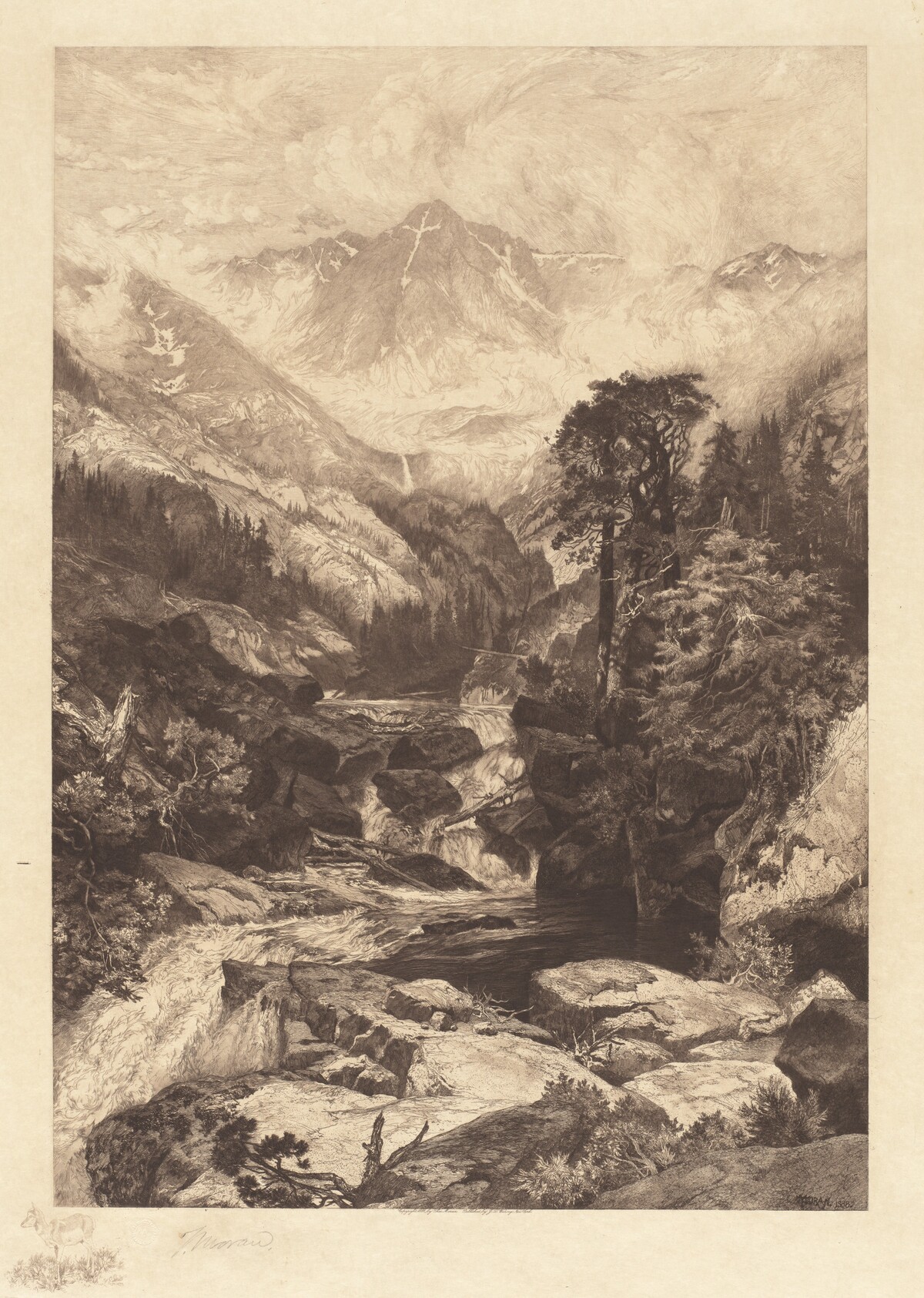 Mountain of the Holy Cross, Colorado by Thomas Moran