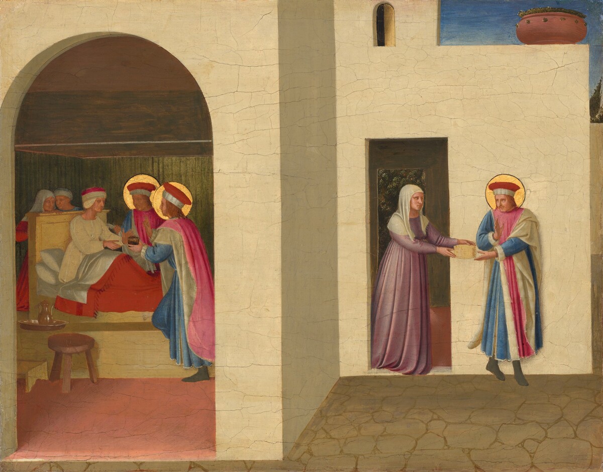The Healing of Palladia by Saint Cosmas and Saint Damian by Fra Angelico
