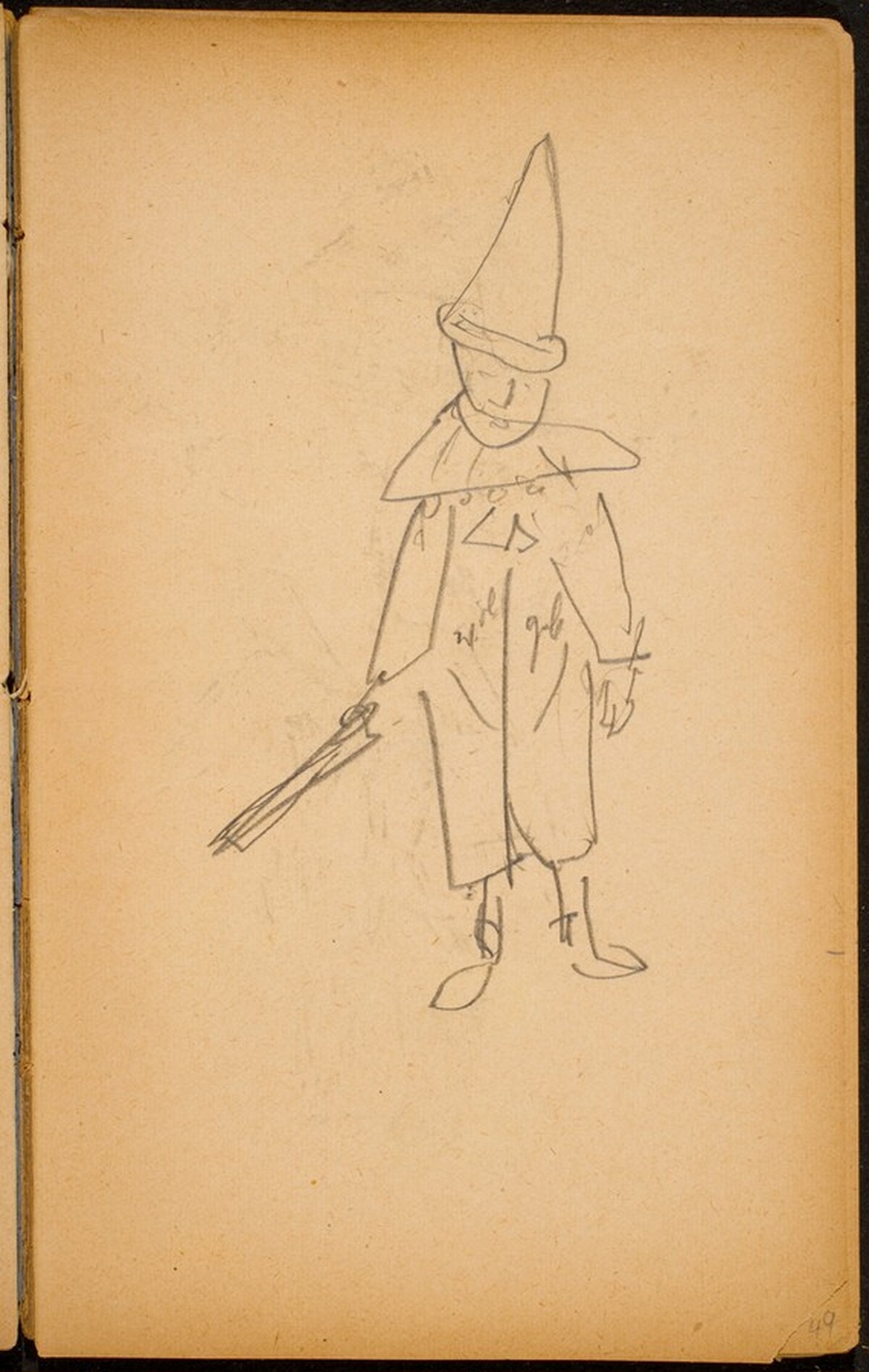 Pierrot [p. 49] by Max Beckmann