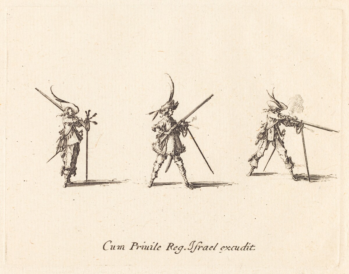 Firing the Musket by Jacques Callot
