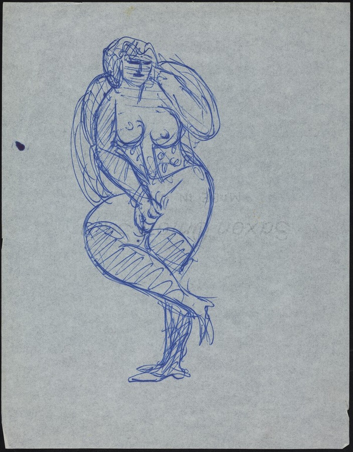 Nude Woman with Corset by Max Beckmann