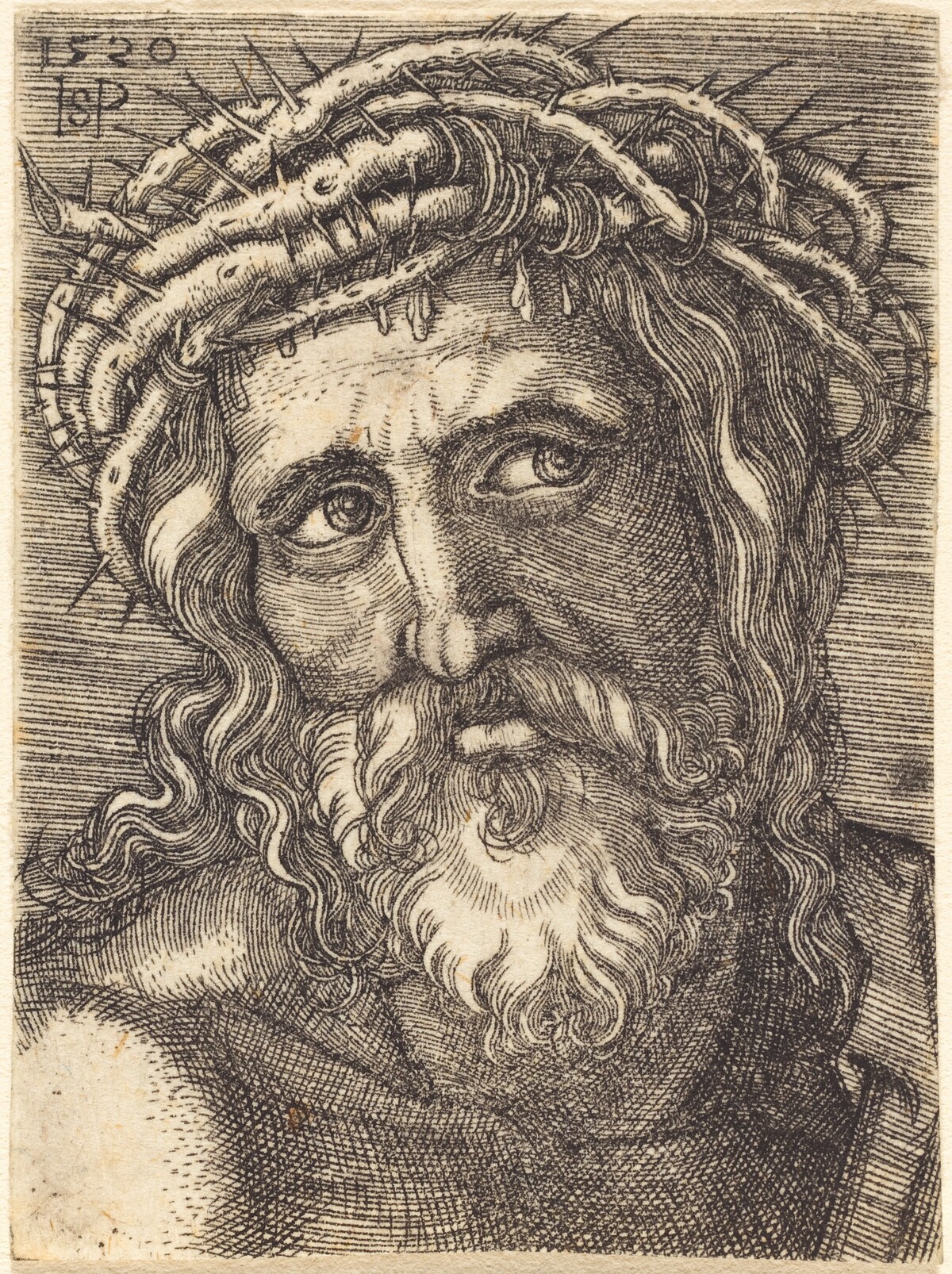 Head of Christ by Sebald Beham