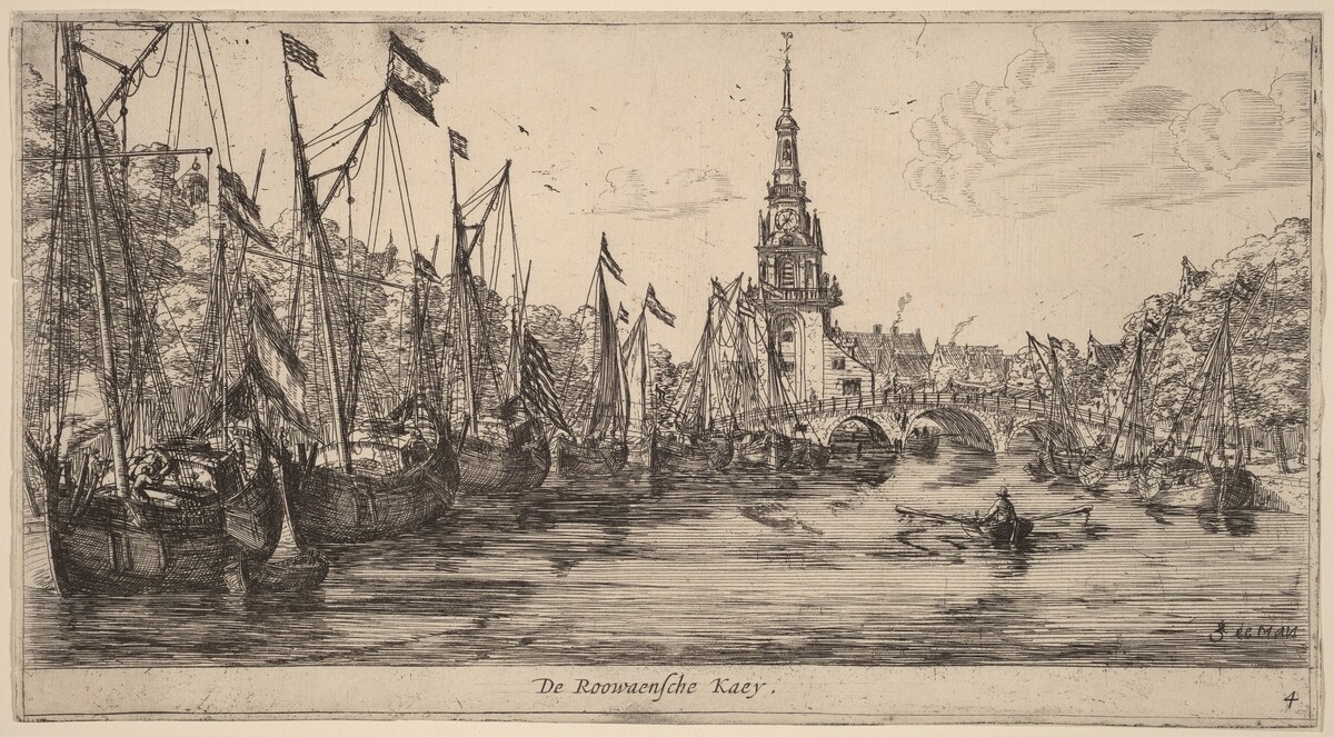 Roowaensche Quay (De Roowaensche Kaey) by Reinier Nooms, called Zeeman