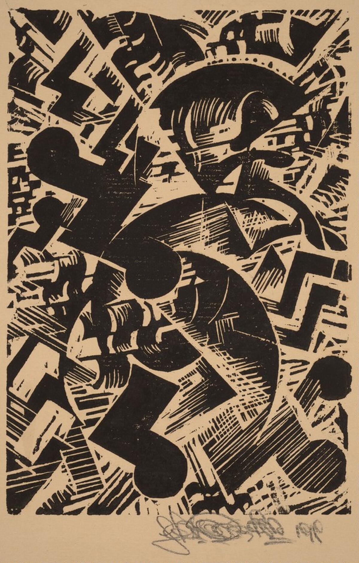 Woodcut by Johannes Molzahn