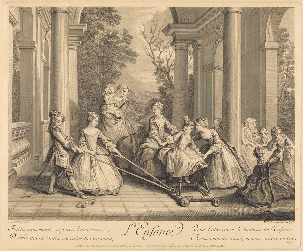 L'enfance by Nicolas de Larmessin IV after Nicolas Lancret