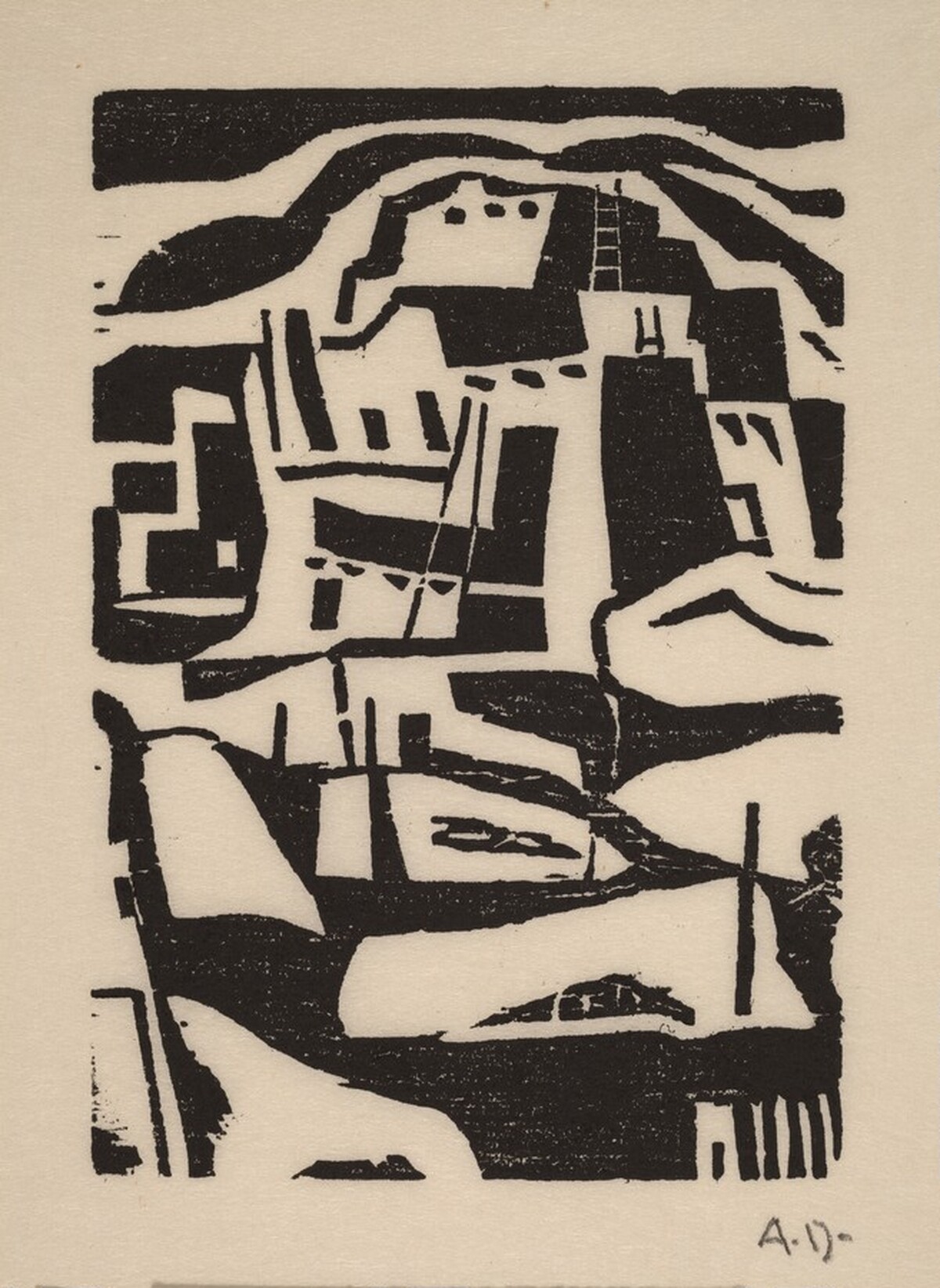 Taos Pueblo I by Andrew Dasburg