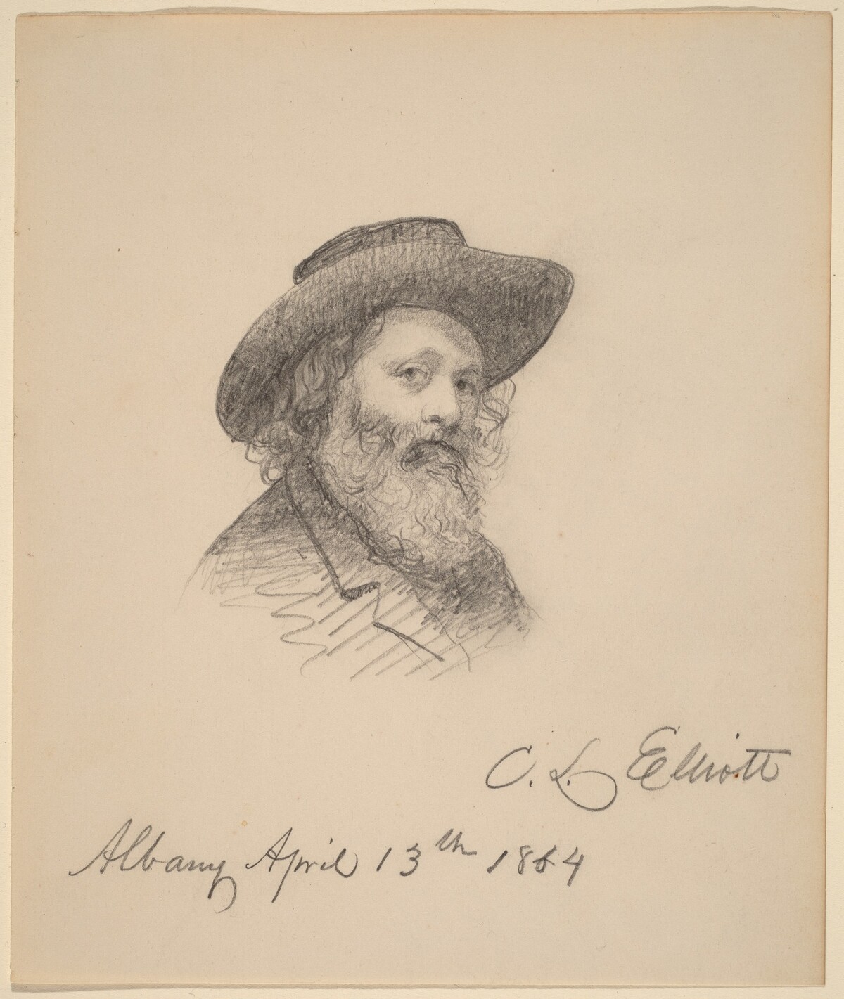 Portrait of the Artist Asa W. Twitchell by Charles Loring Elliott