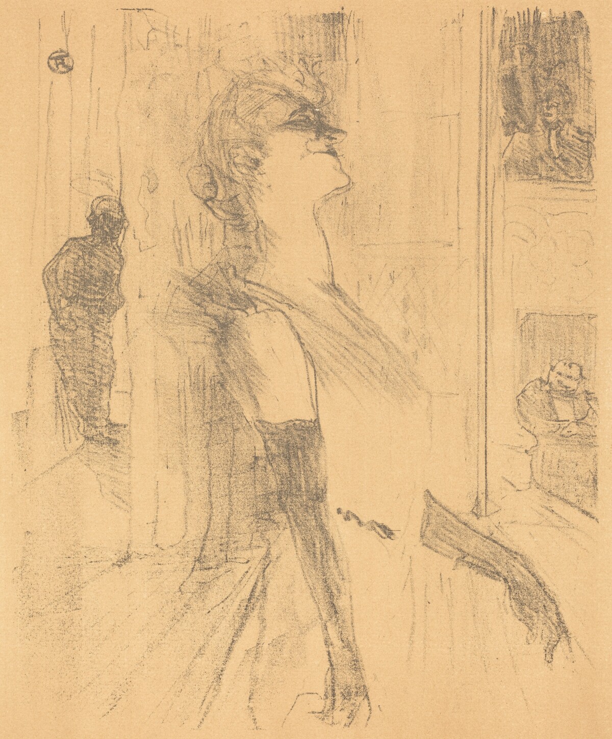 On the Stage (Sur la scène) by Henri de Toulouse-Lautrec