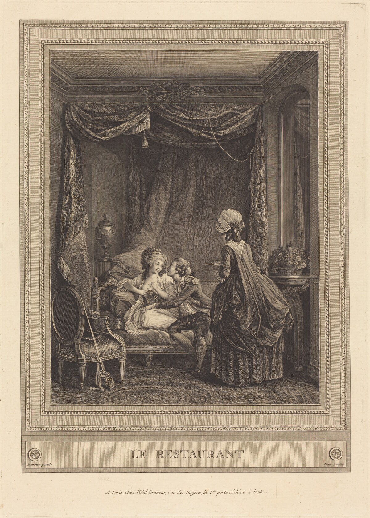 Le restaurant by Jeanne Deny or Martial Deny after Niclas Lafrensen II