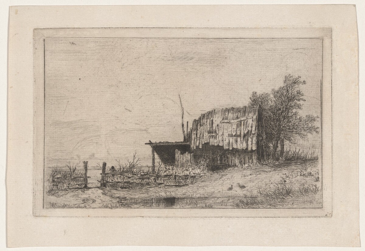 The Little Shed (Le petit Hangar) by Louis Hector François Allemand
