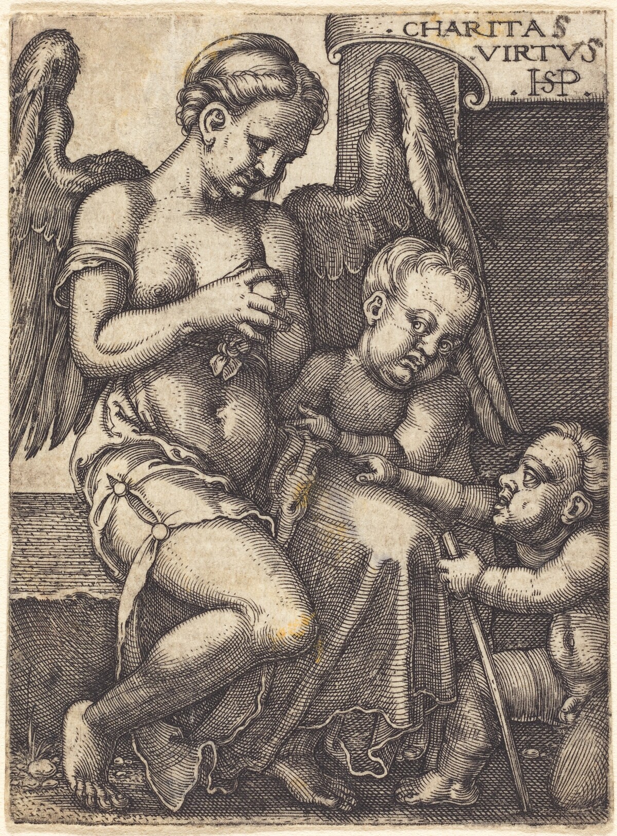 Charitas (Charity) by Sebald Beham