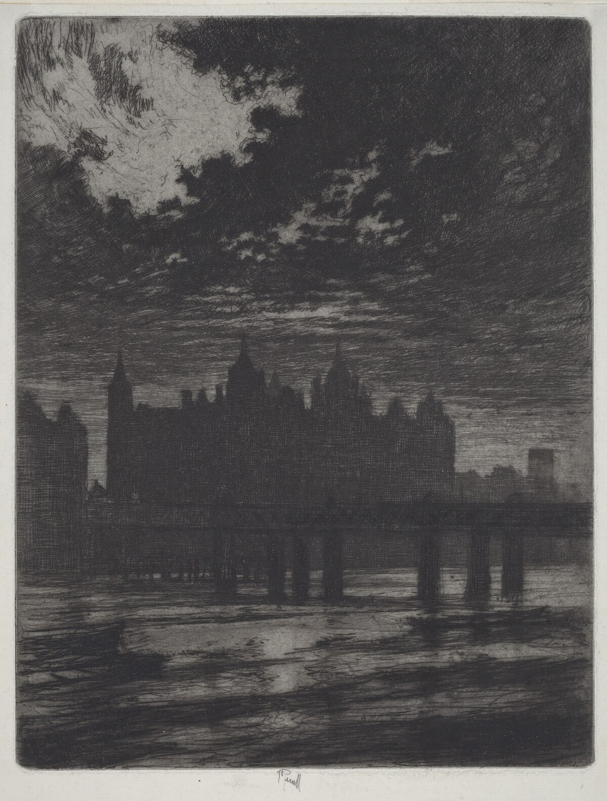 Whitehall Court by Joseph Pennell