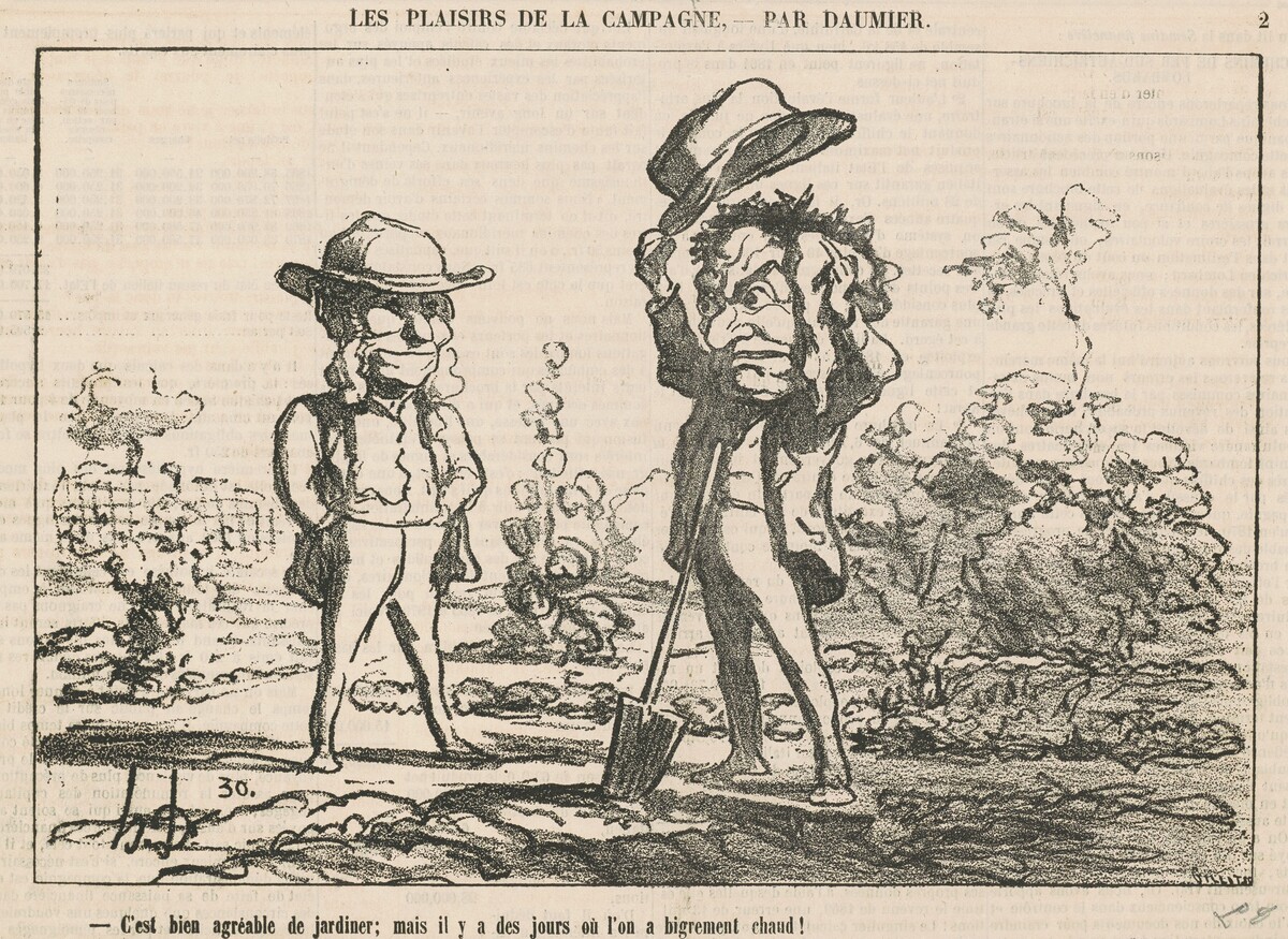C'est bien agréable de jardiner by Honoré Daumier