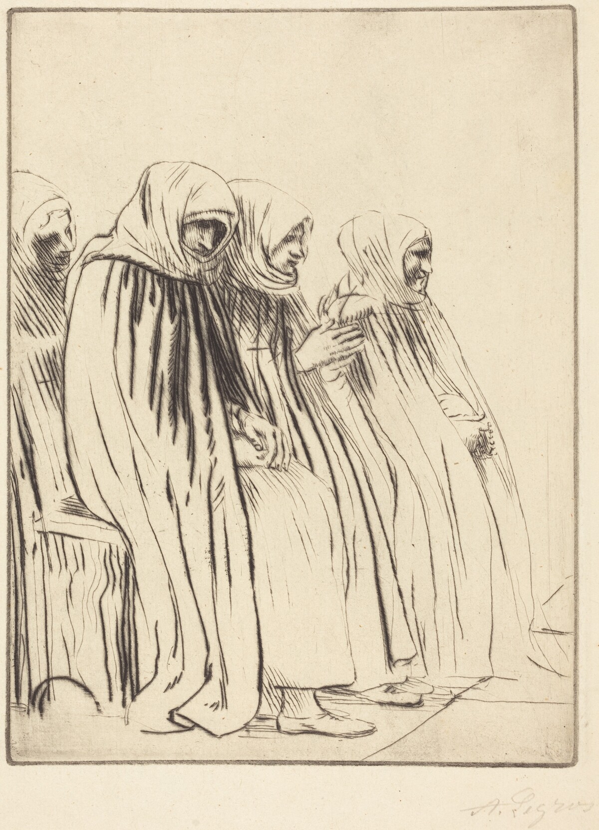 Women of Brussels (Femmes de Bruges) by Alphonse Legros