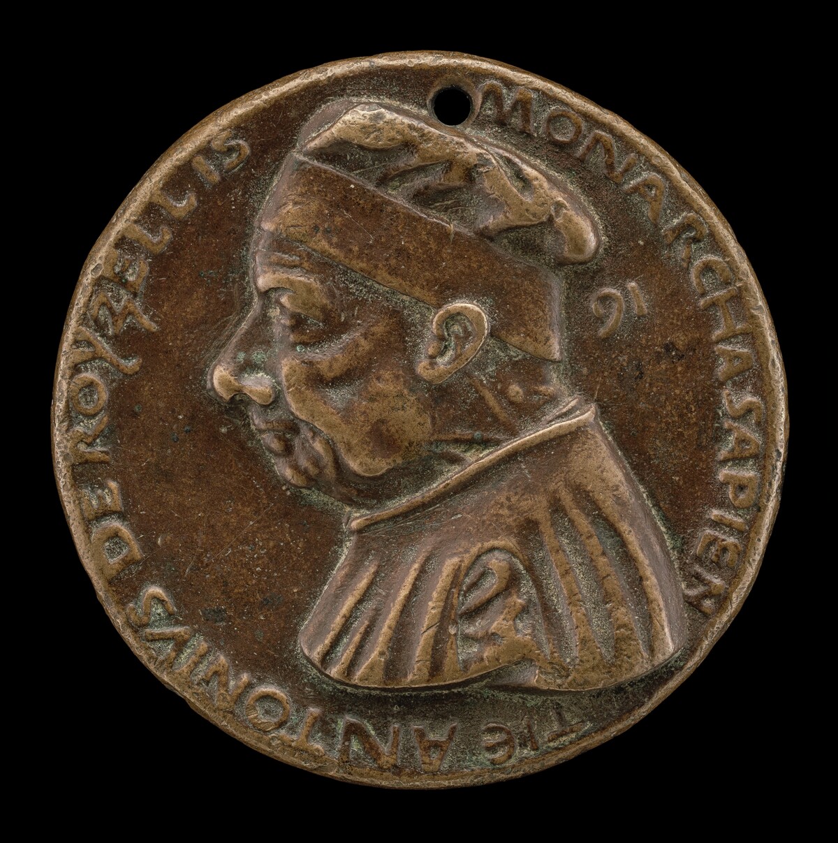 Antonio Roselli of Arezzo, 1380-1466, Jurist [obverse] by Bartolomeo Bellano