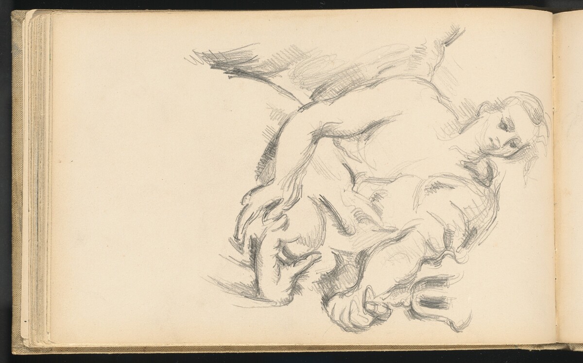 Study of an Angel in Rubens' "The Prophet Elijah" by Paul Cezanne