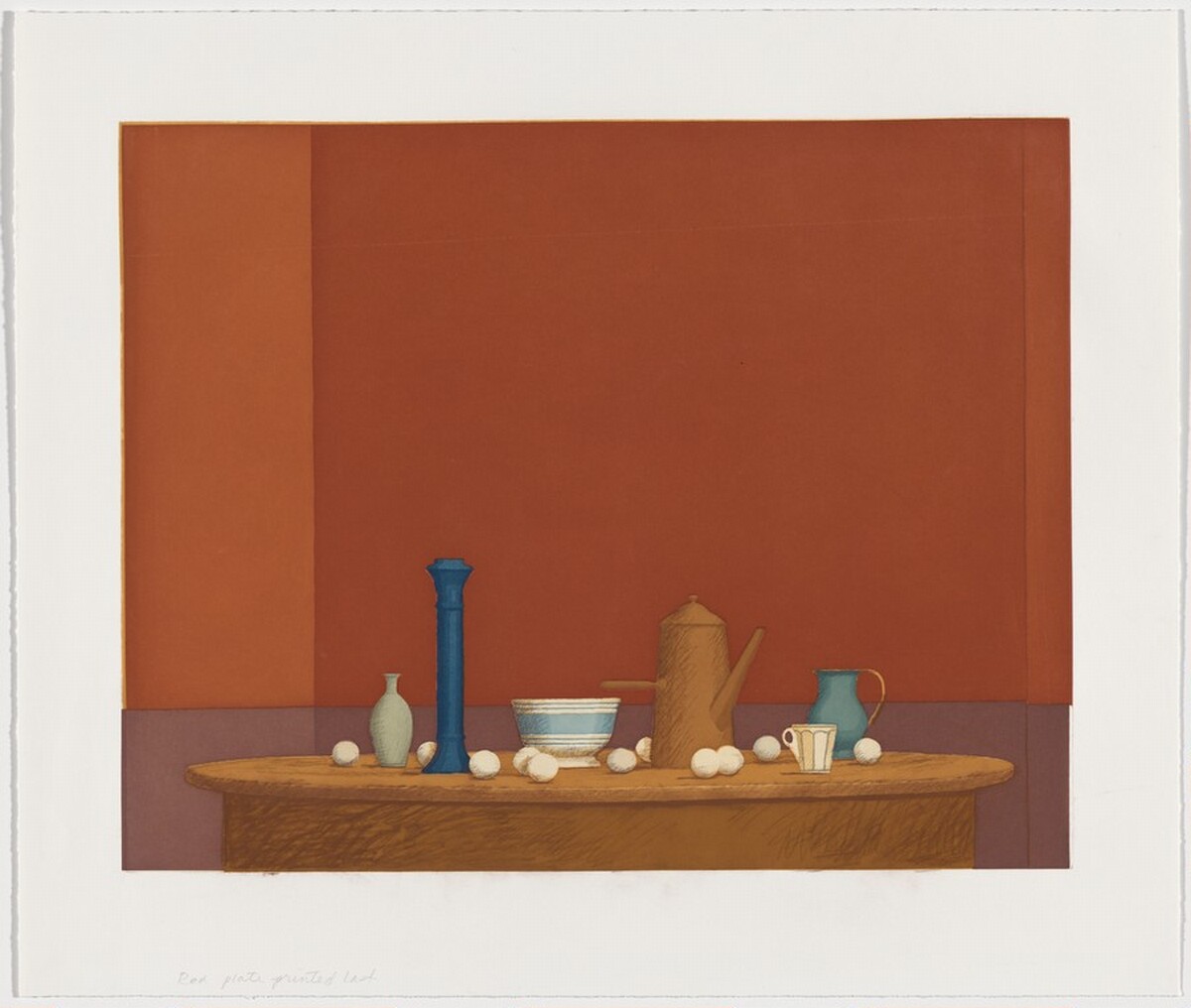 Piazza Rotonda [working proof 12] by William Bailey