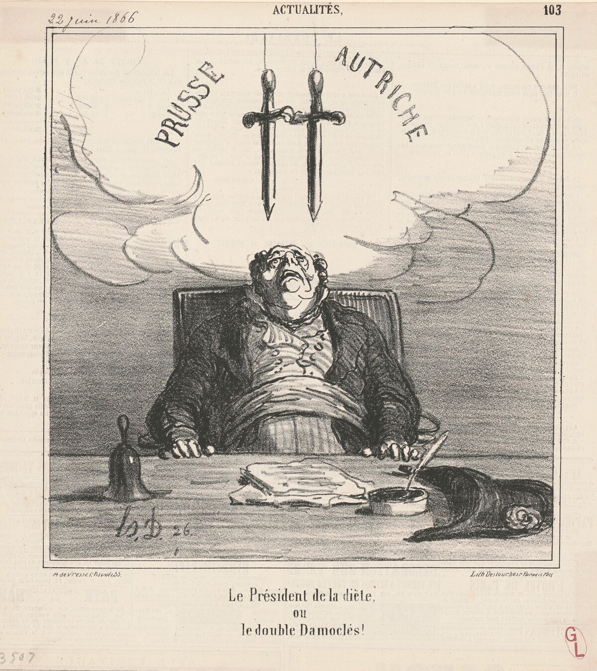 Le Président de la diète by Honoré Daumier