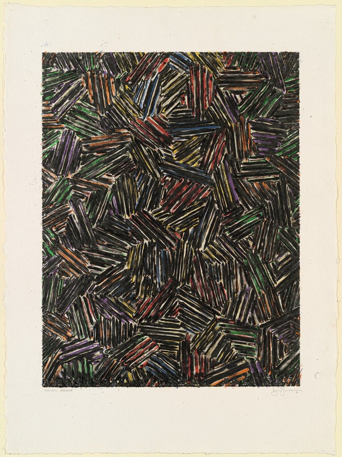 Cicada [trial proof] by Jasper Johns