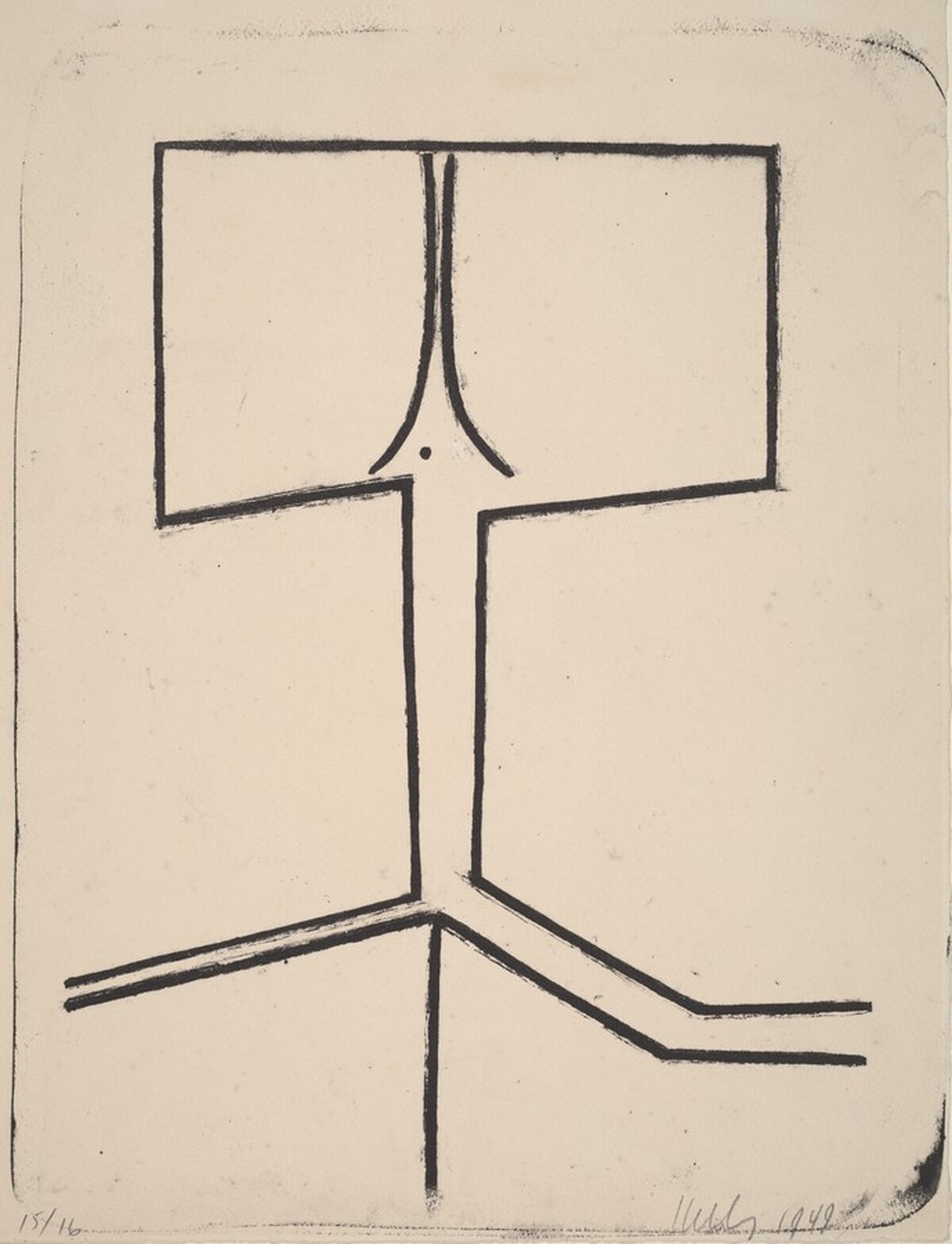 Untitled (Music Stand) by Ellsworth Kelly