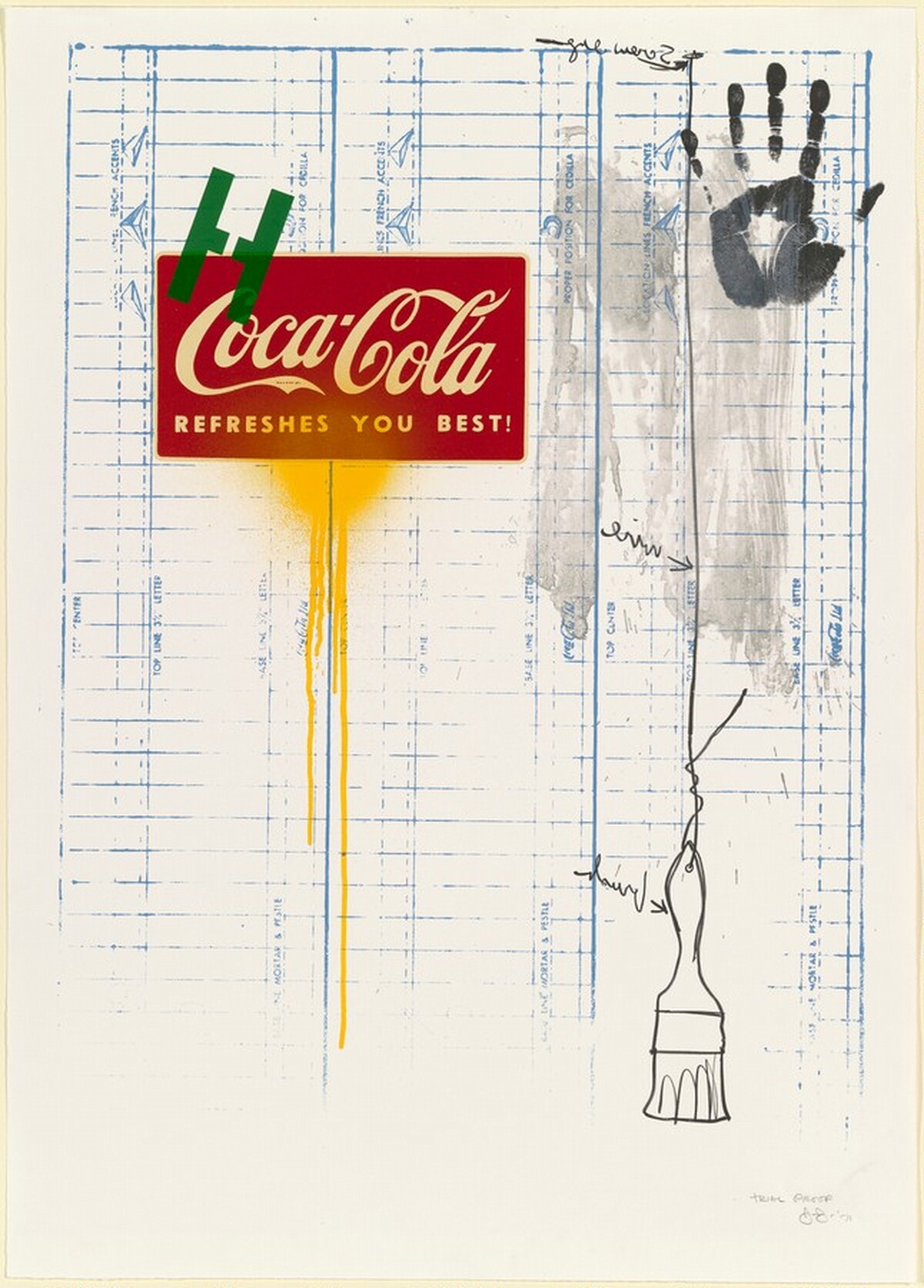 Untitled [trial proof] by Jasper Johns