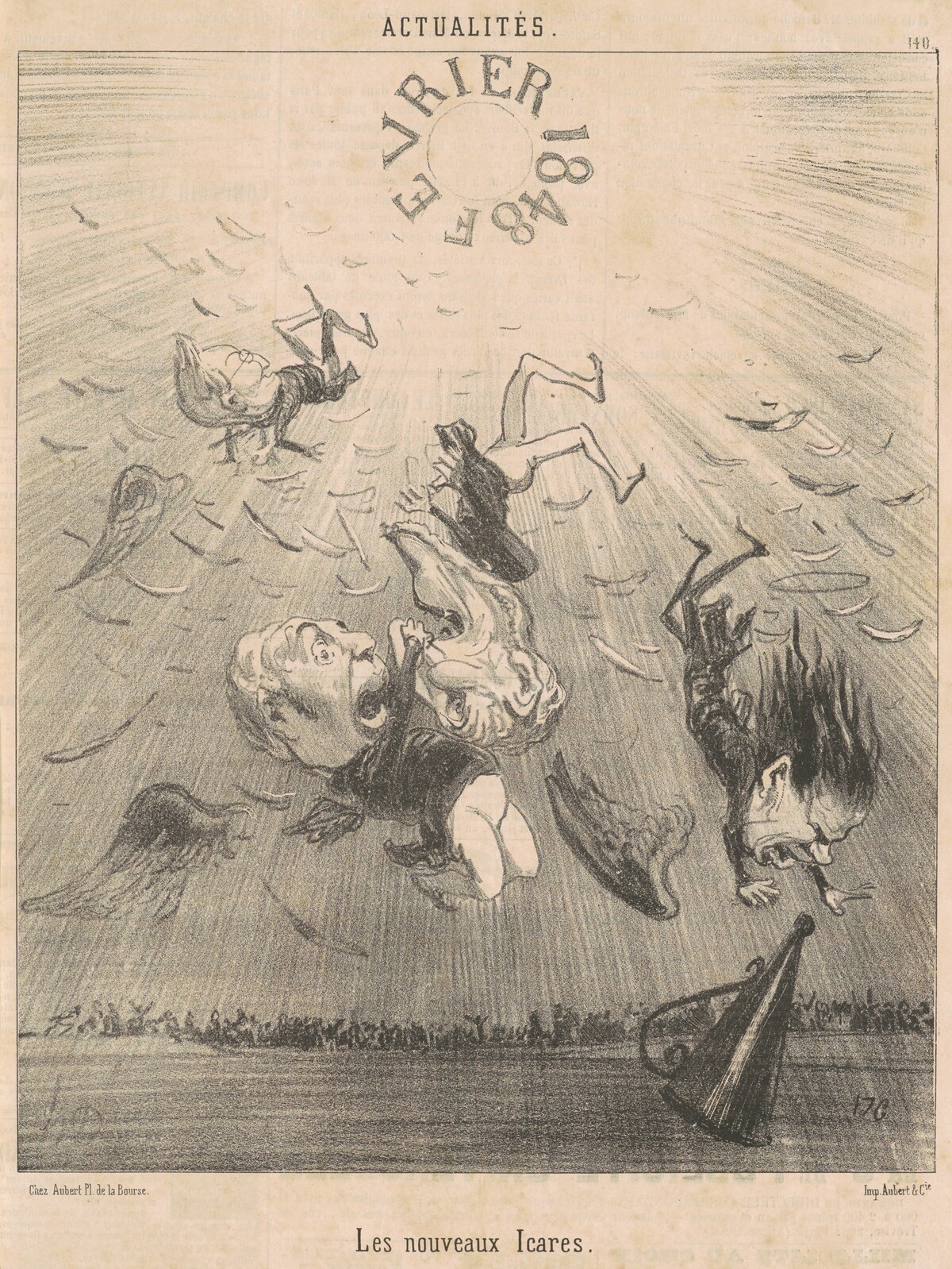 Les nouveaux Icares by Honoré Daumier