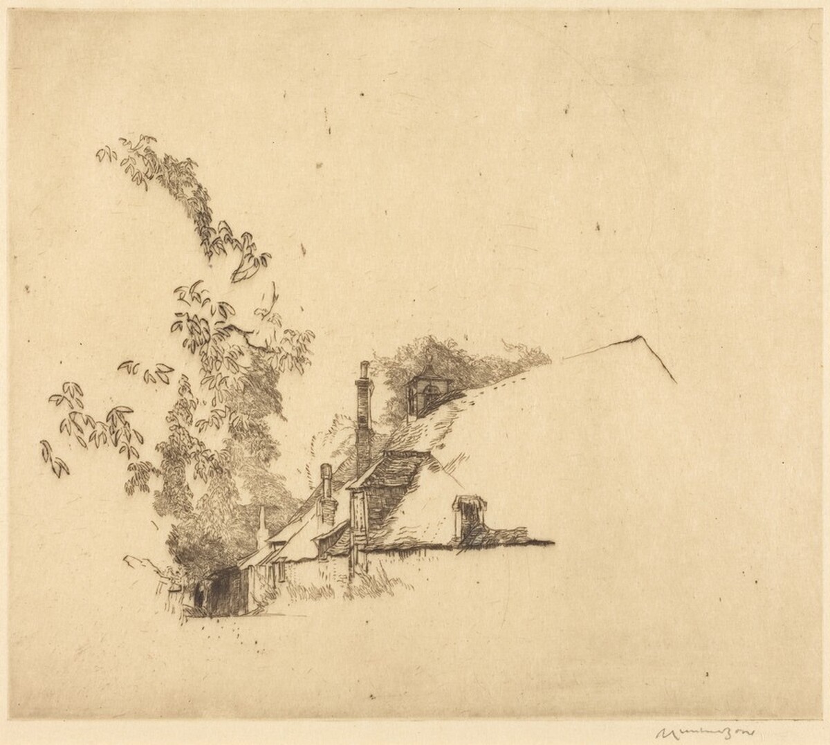 Ashford Manor, Steep, Hants by Sir Muirhead Bone