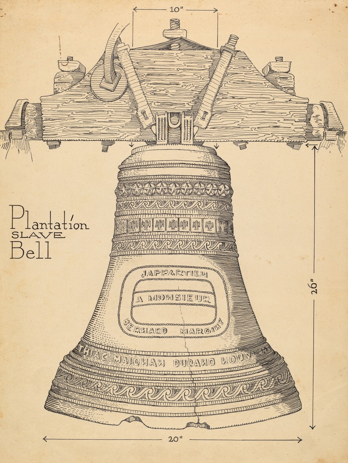 Fontainbleau Plantation Bell by Thomas Byrne