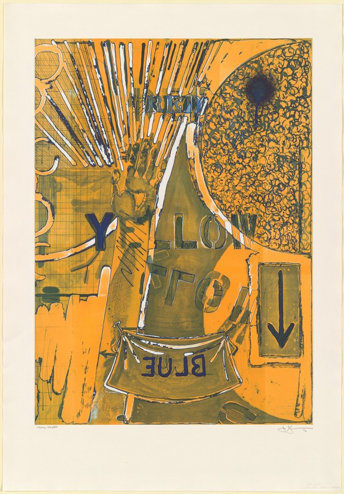Untitled [trial proof] by Jasper Johns