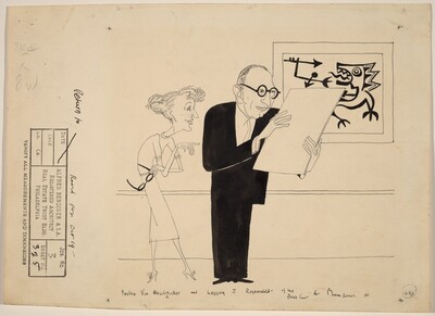 Bertha Von Morschzisker and Lessing J. Rosenwald at the Print Club