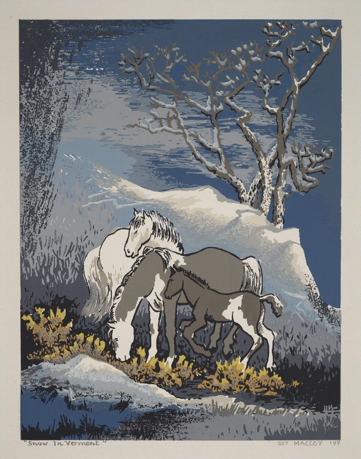 Snow in Vermont by Guy MacCoy