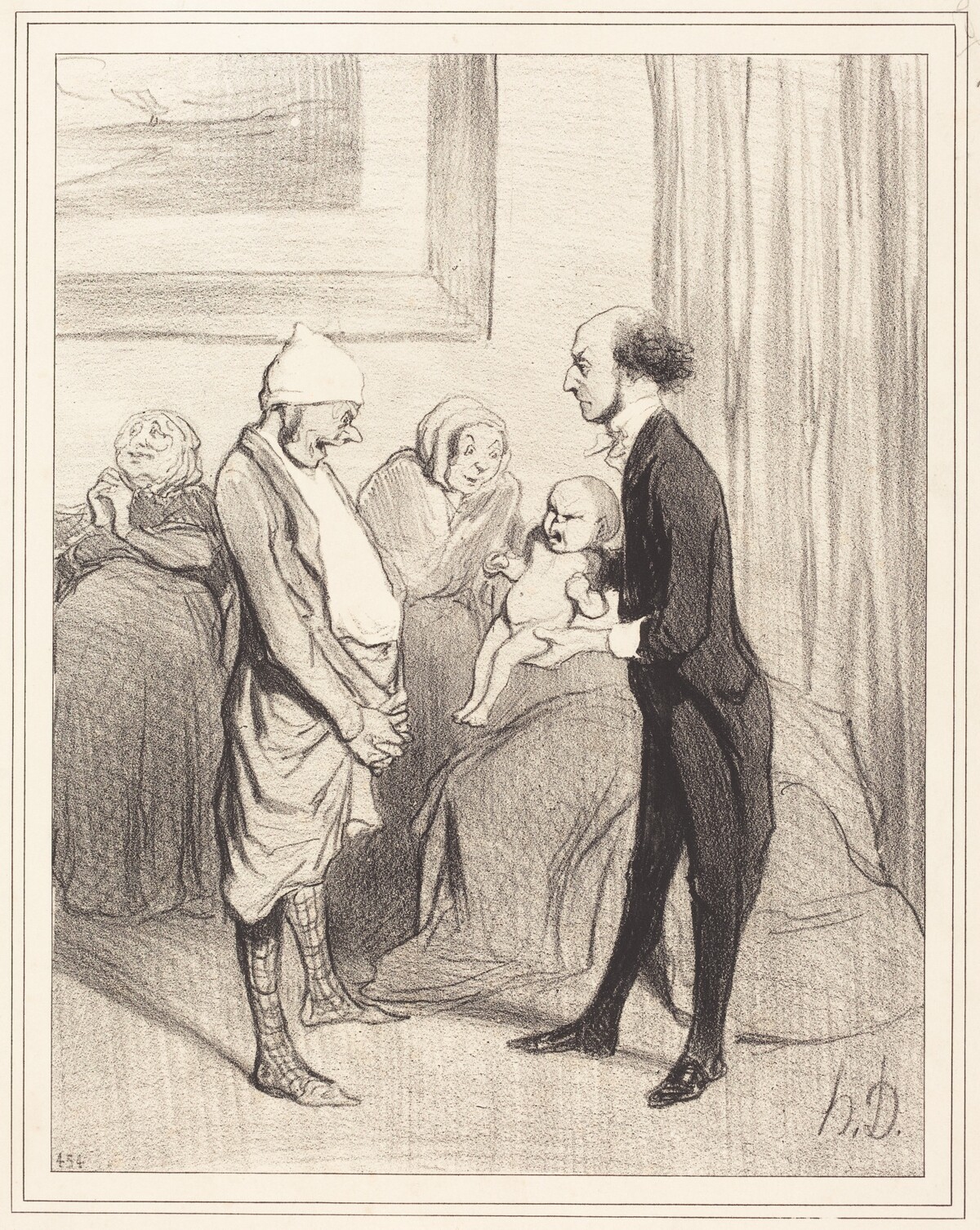 L'Entrée dans la vie by Honoré Daumier