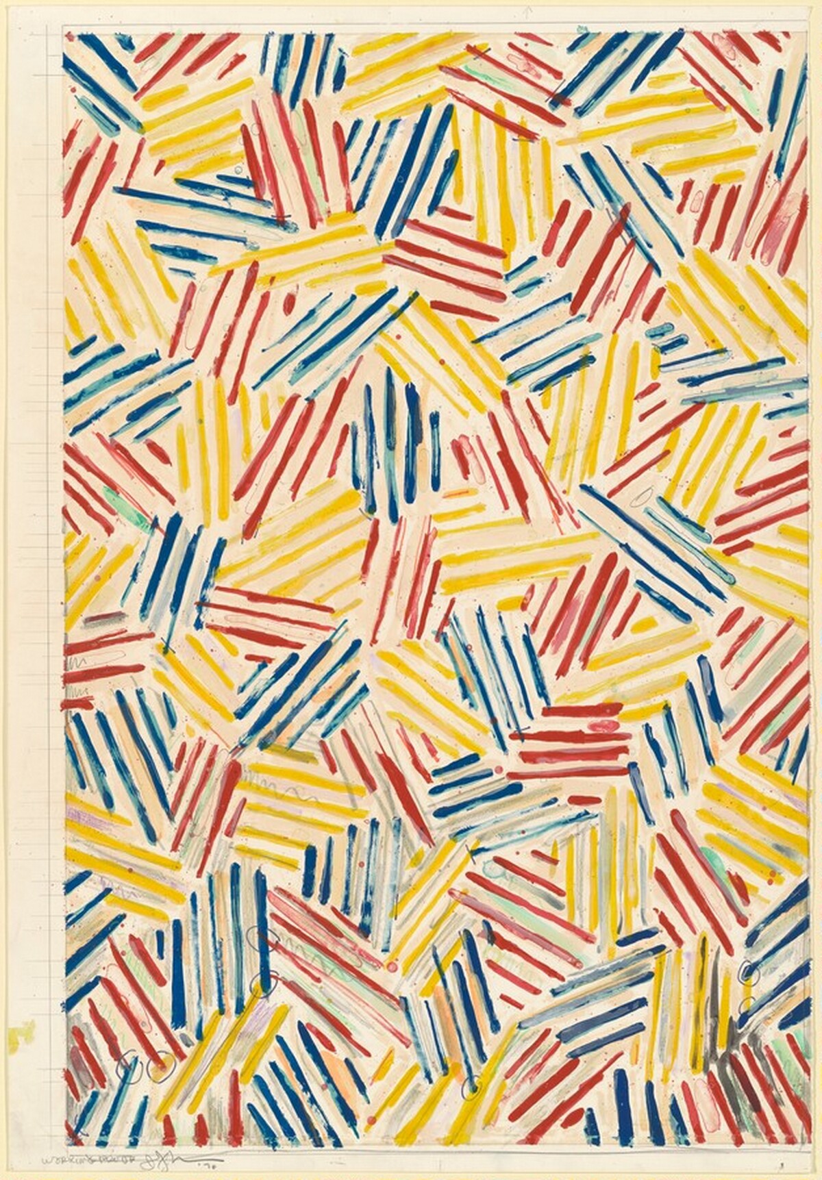#1 (after 'Untitled 1975') [working proof] by Jasper Johns