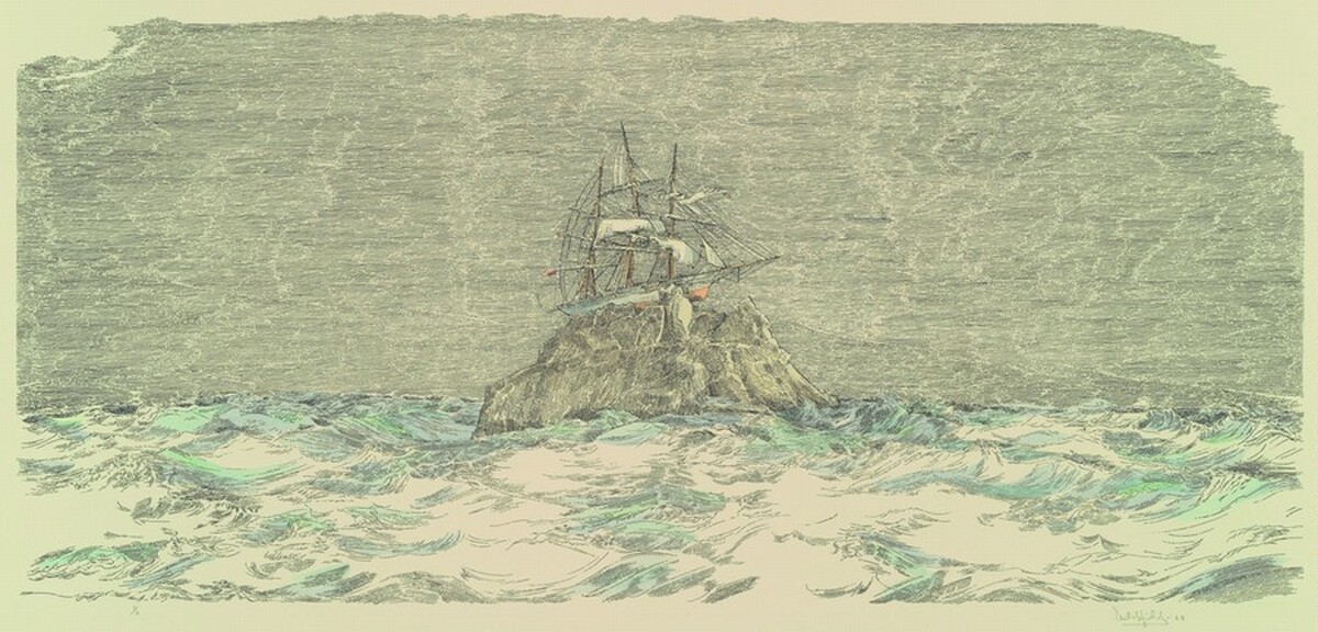 Clipper Ship from Vista Series [trial proof] by William Crutchfield