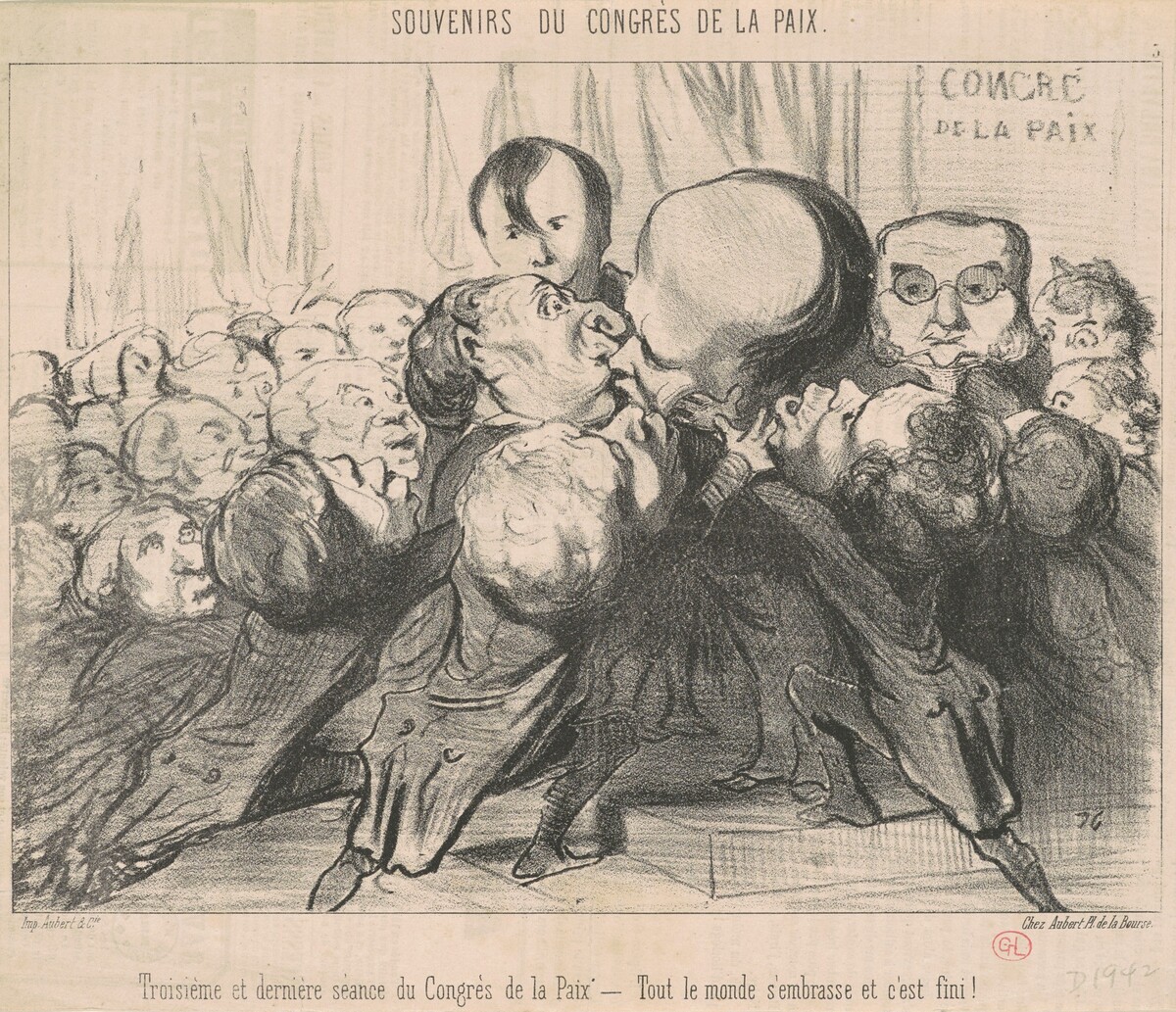 Troisième et dernière séance du congrès ... by Honoré Daumier